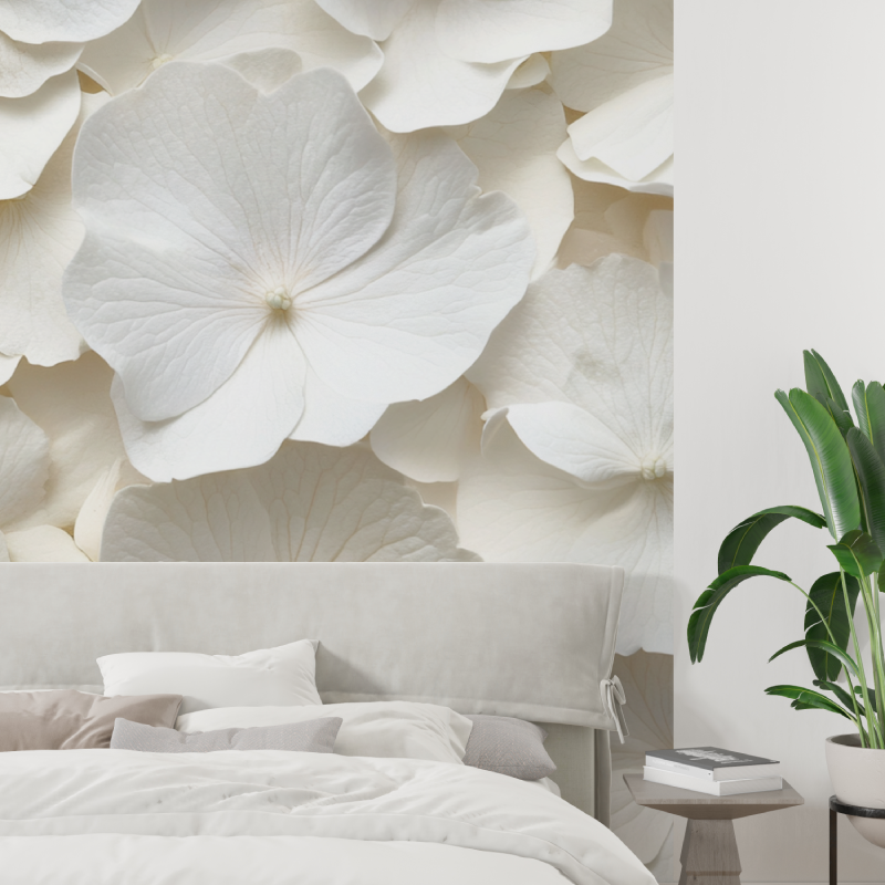 Papier peint aquarelle fleurs delicates tapisserie tendance