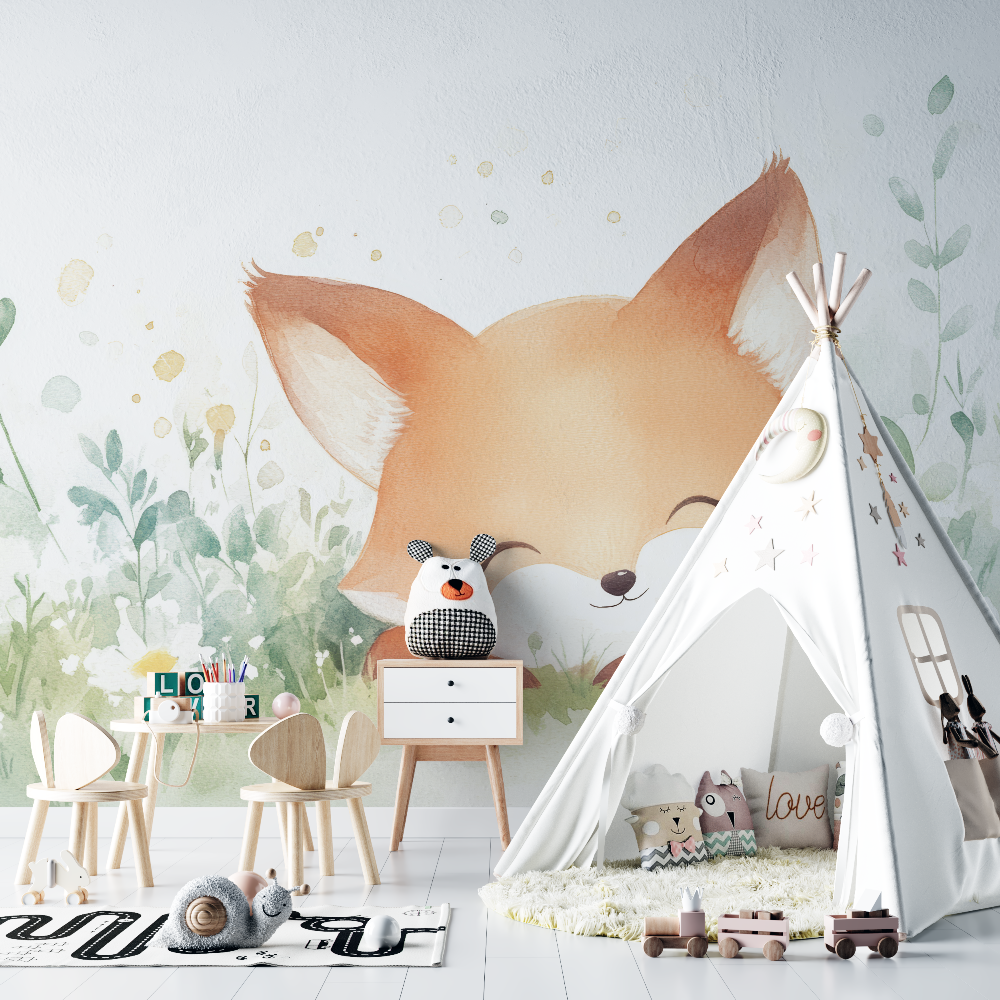 Papier peint nouveau ne renard chambre bebe