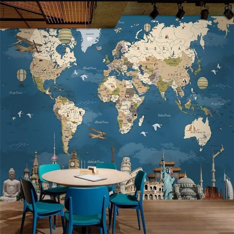 Carte du Monde Chambre