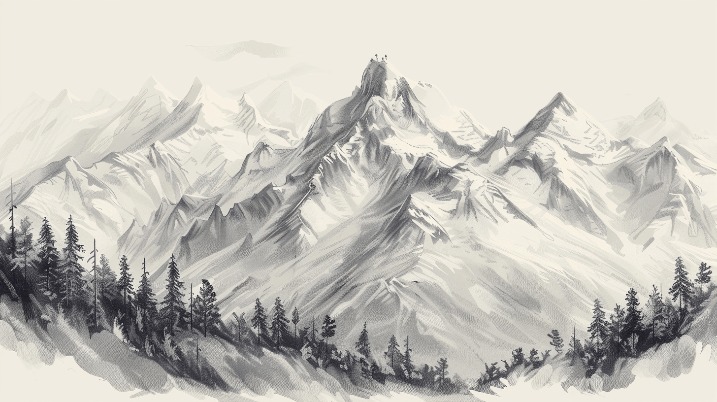 Papier Peint Panoramique Montagne Massif Des Alpes