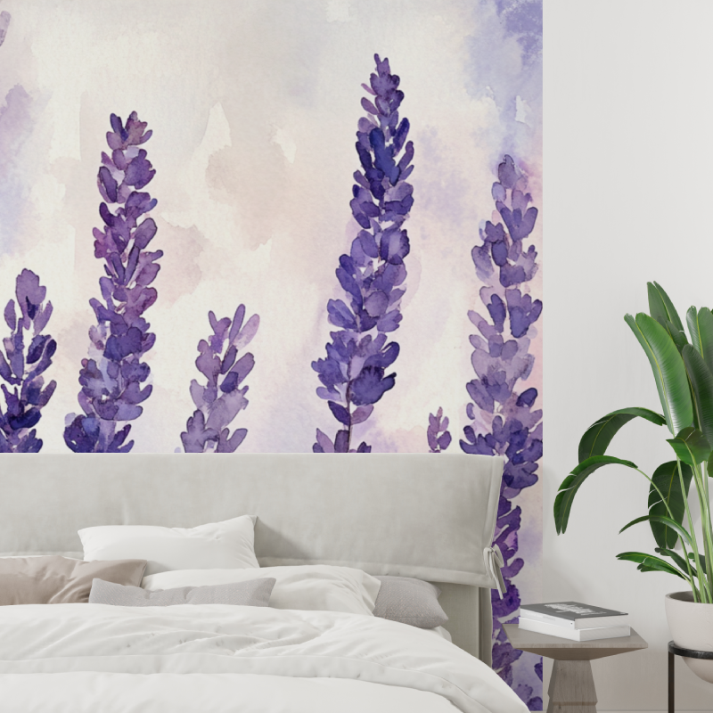 Papier peint lavande tendance tapisserie tendance