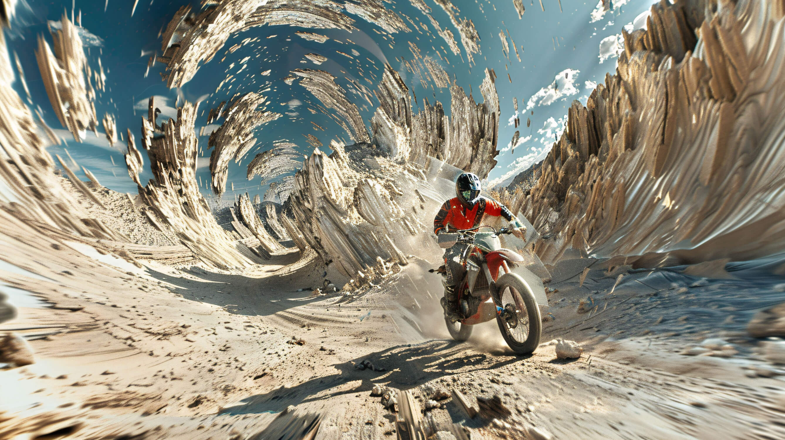 Papier Peint Moto Cross Trompe L Oeil