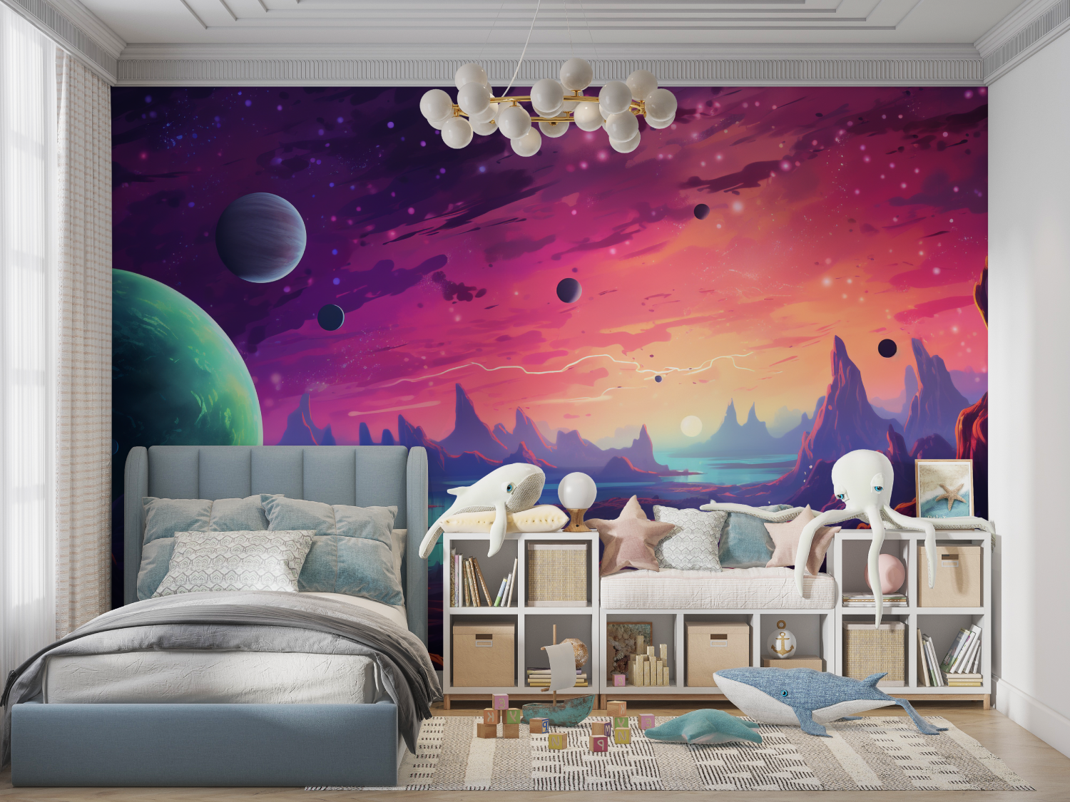 Papier peint xxl espace ados panoramique garcon