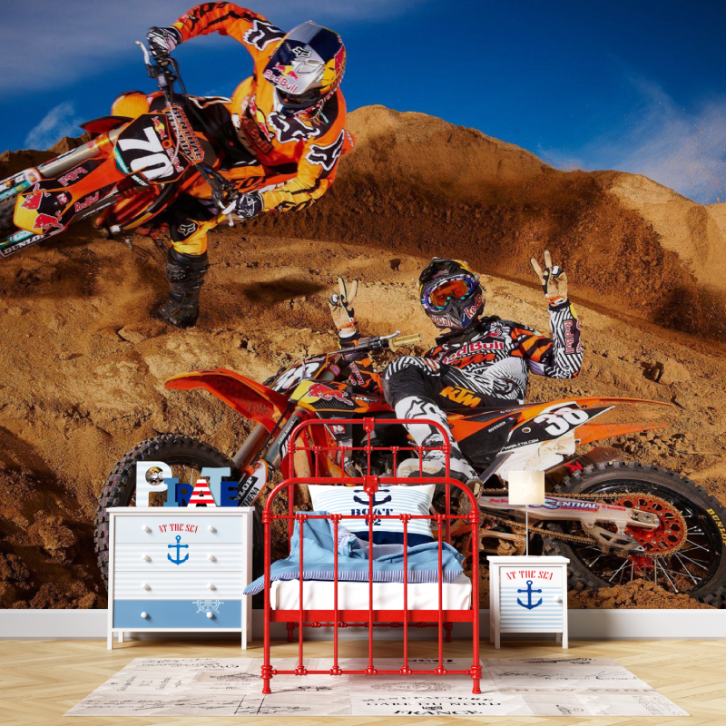 Papier peint avec moto ktm garcon567