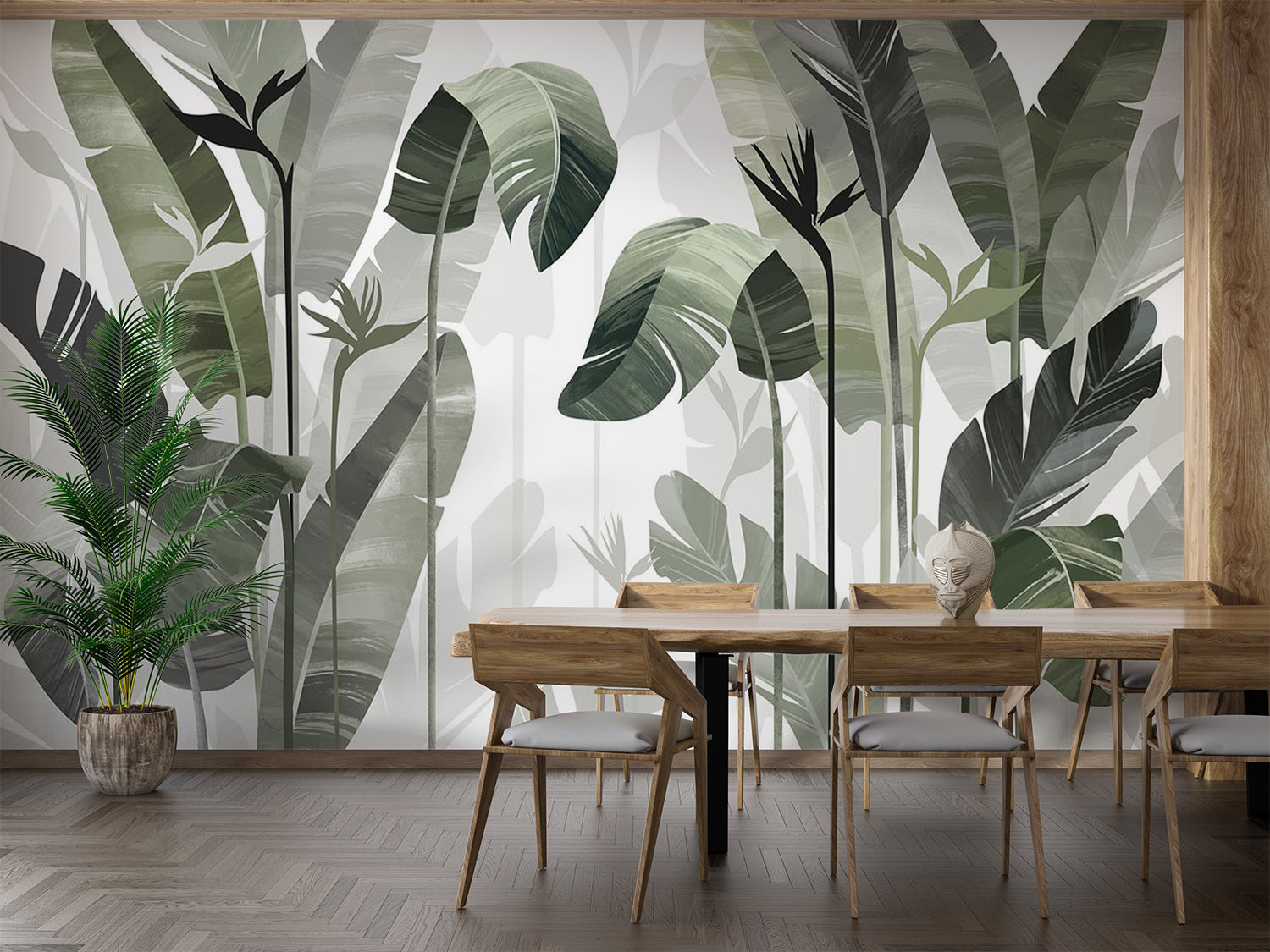 Chambre Papier Peint Feuillage