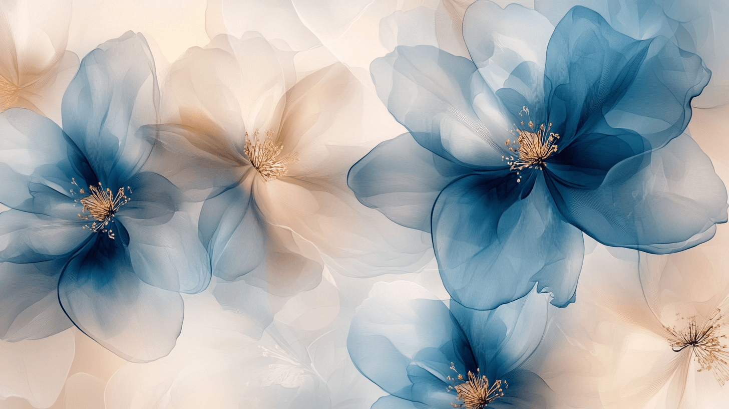 Papier Peint Aquarelle Fleurs Éthérées