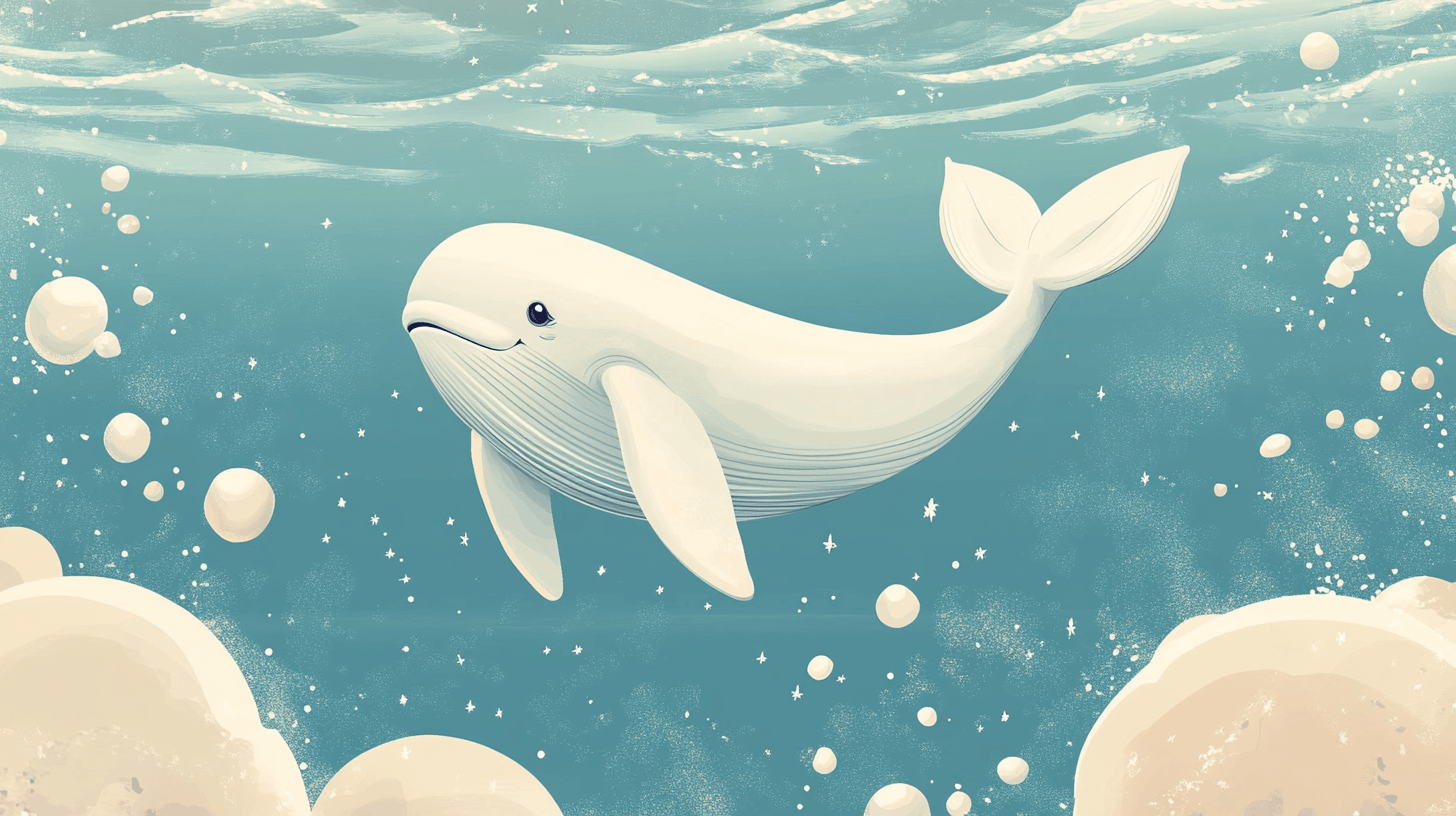 Papier Peint Baleine Bébé