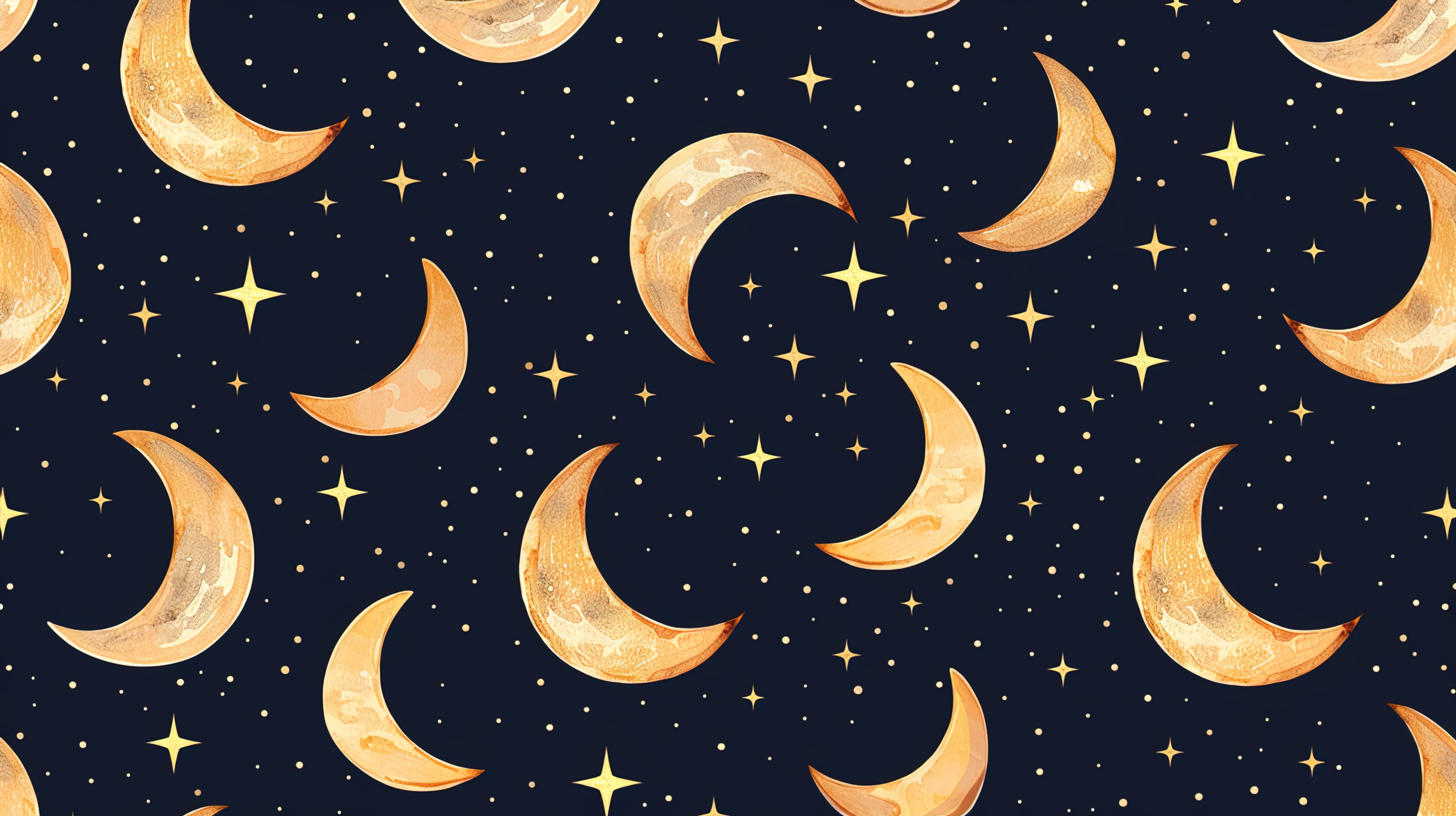 Papier peint bébé bleu roi lune