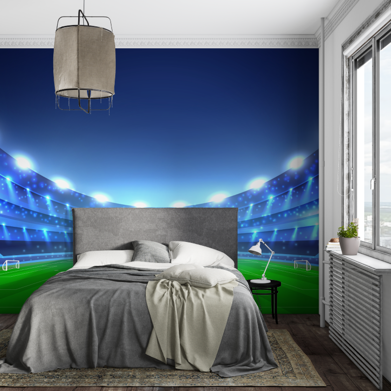 Papier peint terrain de foot piece ados