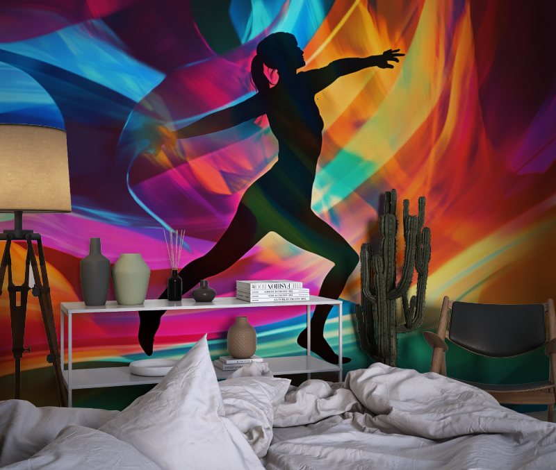 Papier peint danse moderne chambre dado1