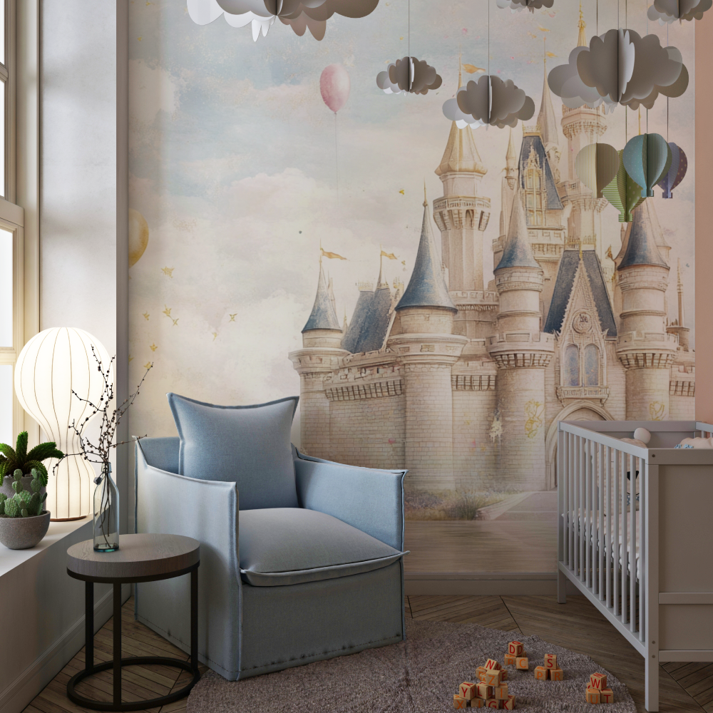 Papier peint princesse celebration chambre de fille