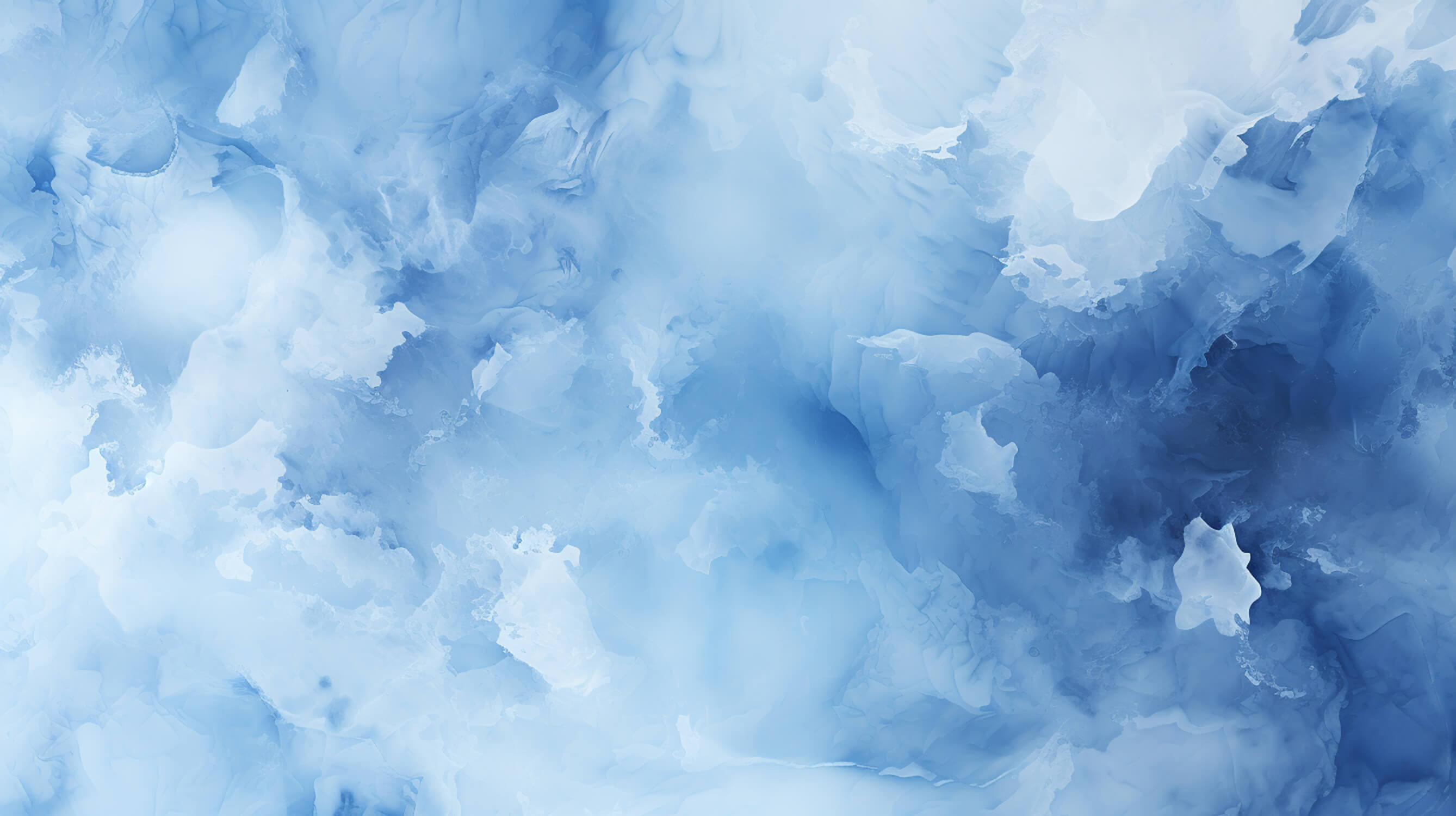 Papier Peint Aquarelle Nuances Bleues