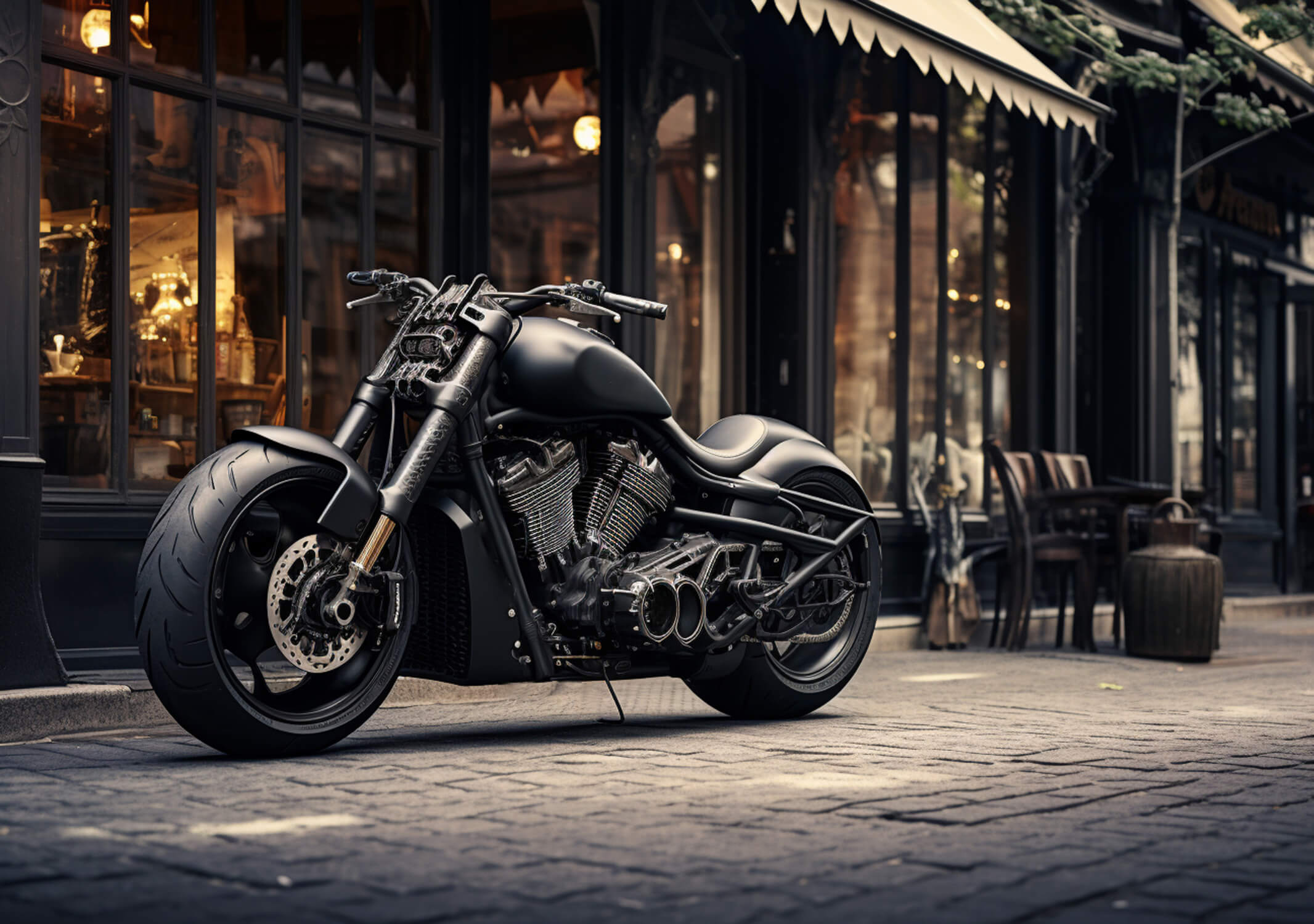 Papier Peint Panoramique Moto Harley Davidson