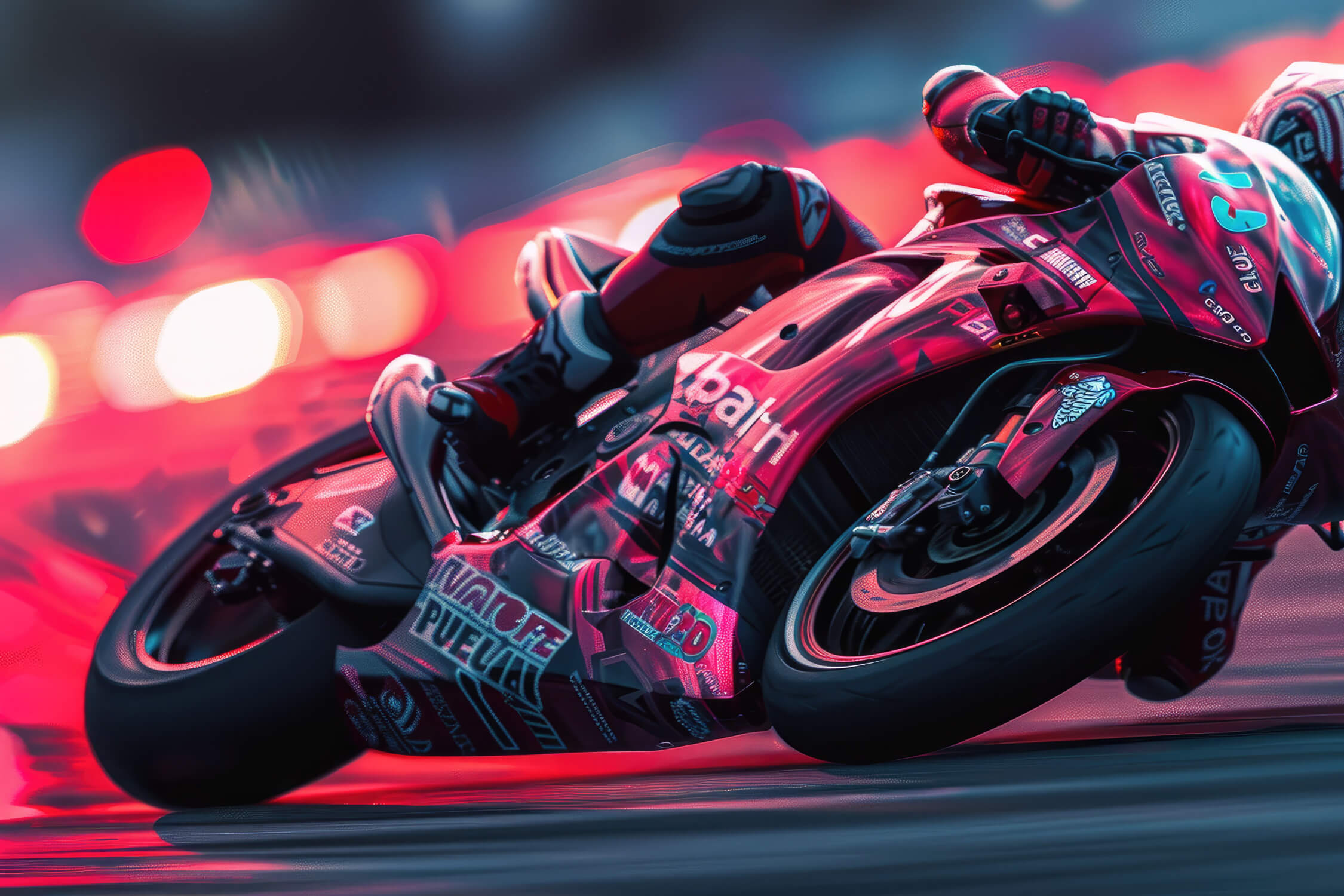 Papier Peint Moto Gp Nocturne