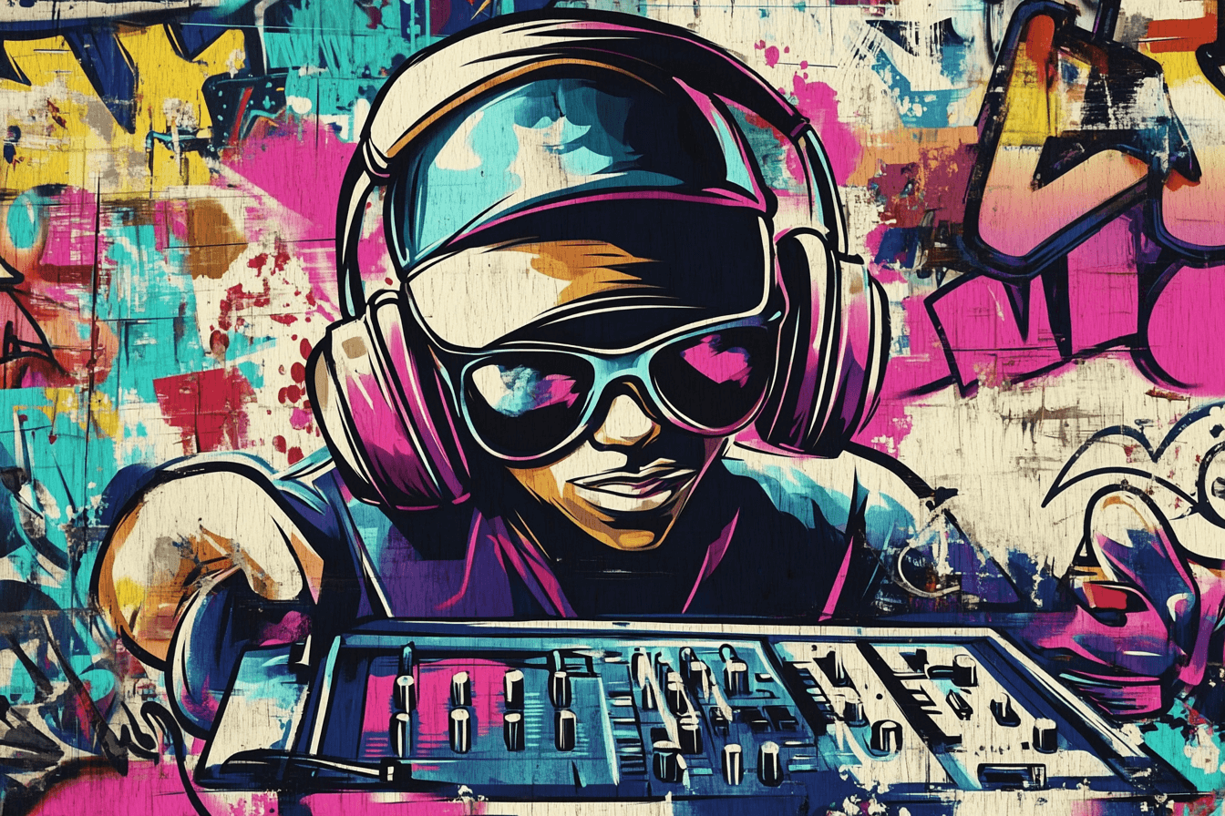 Papier Peint Thème Hip-Hop