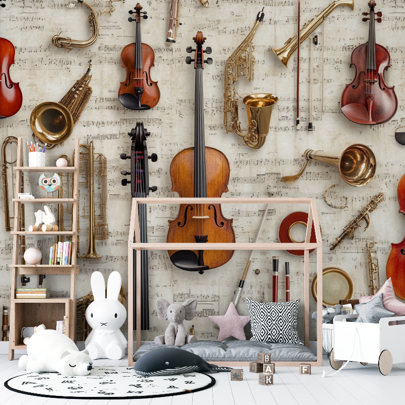 Papier peint instrument de musique 12