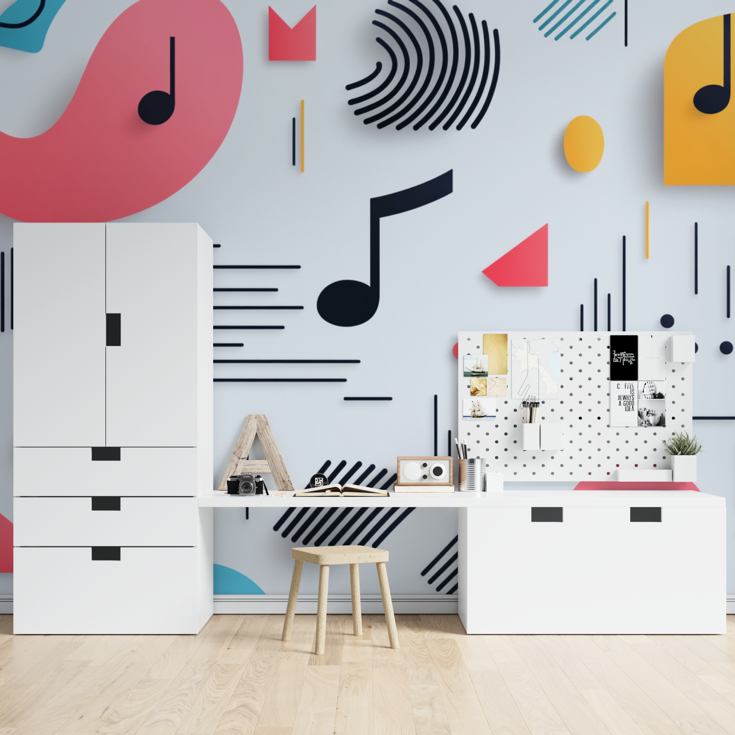 Papier peint intisse musique tapisserie spiderman