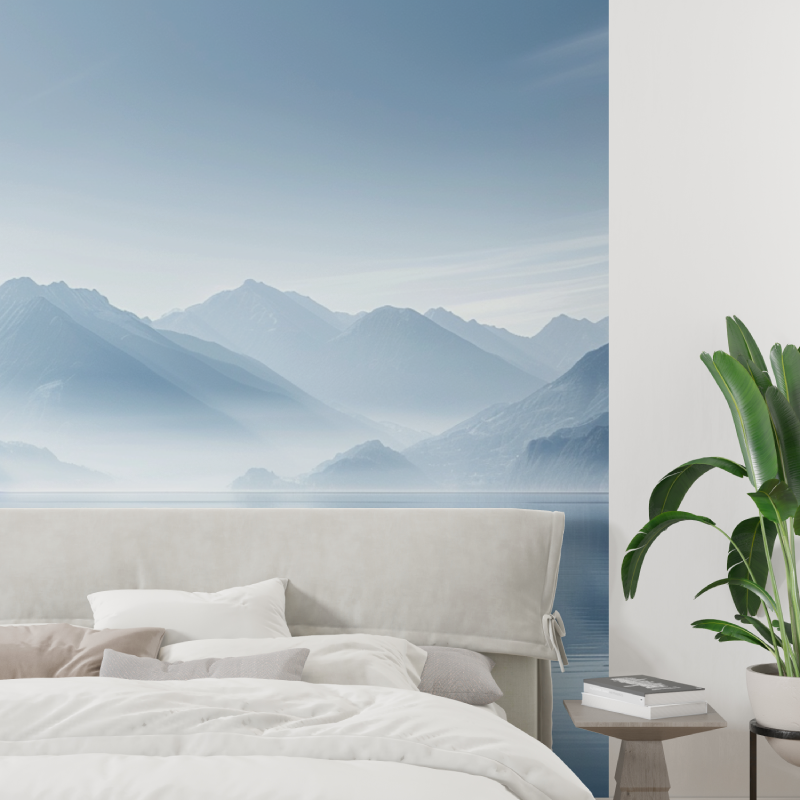 Papier peint annecy et son lac paisible tapisserie tendance