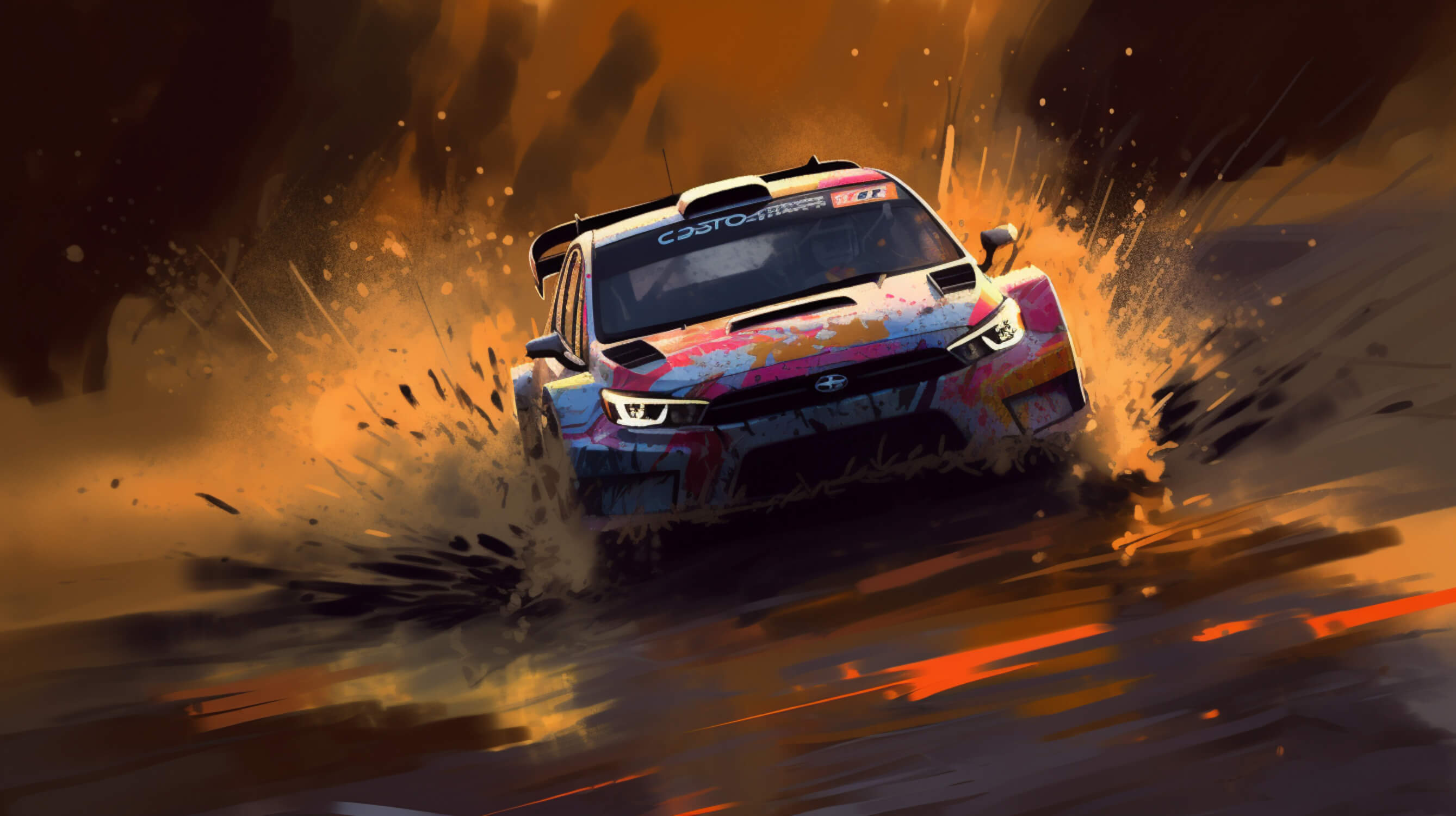 Papier Peint Voiture De Rally