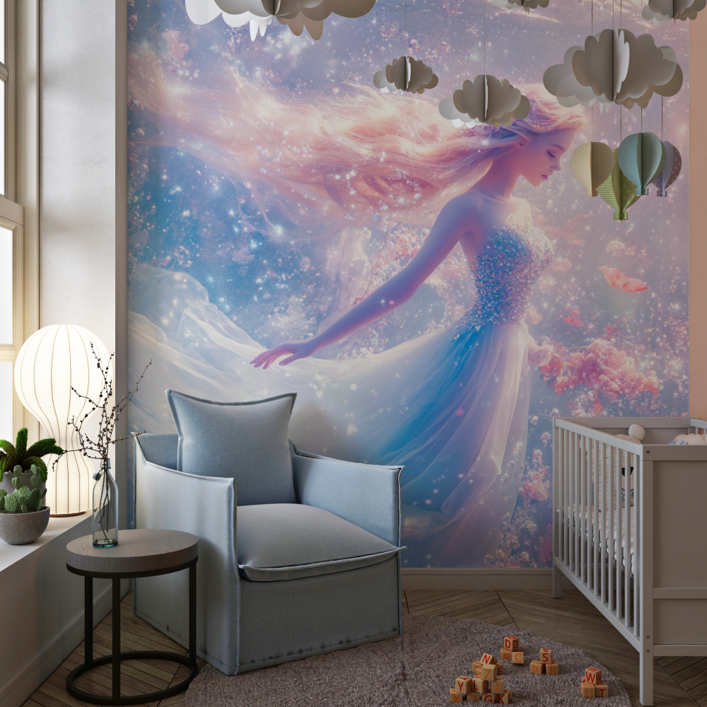 Papier peint sirene merveilleuse chambre de fille