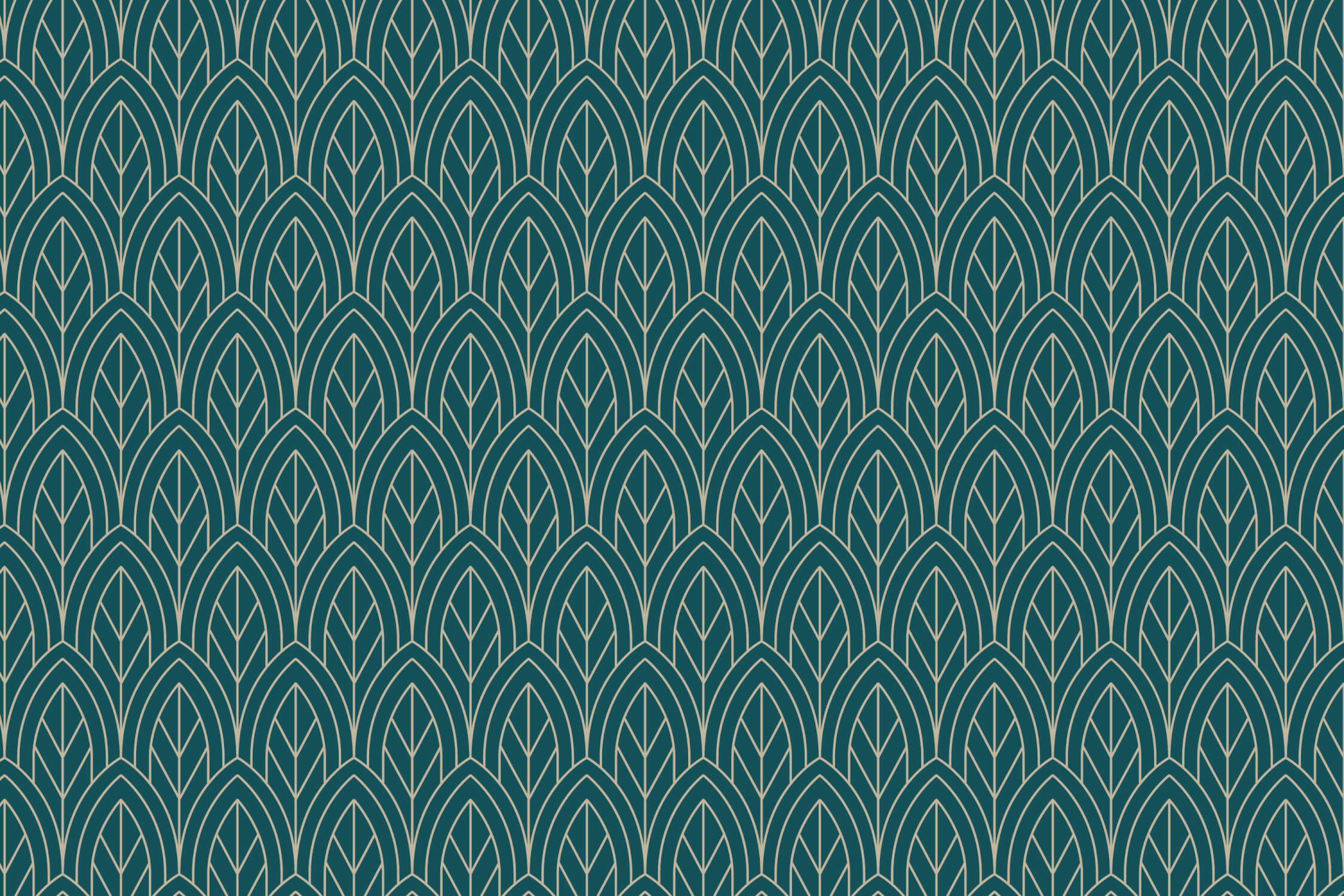 Papier Peint Bleu Canard Et Or Geometrique