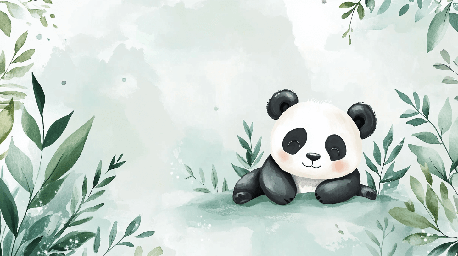 Papier Peint Panda Endormi