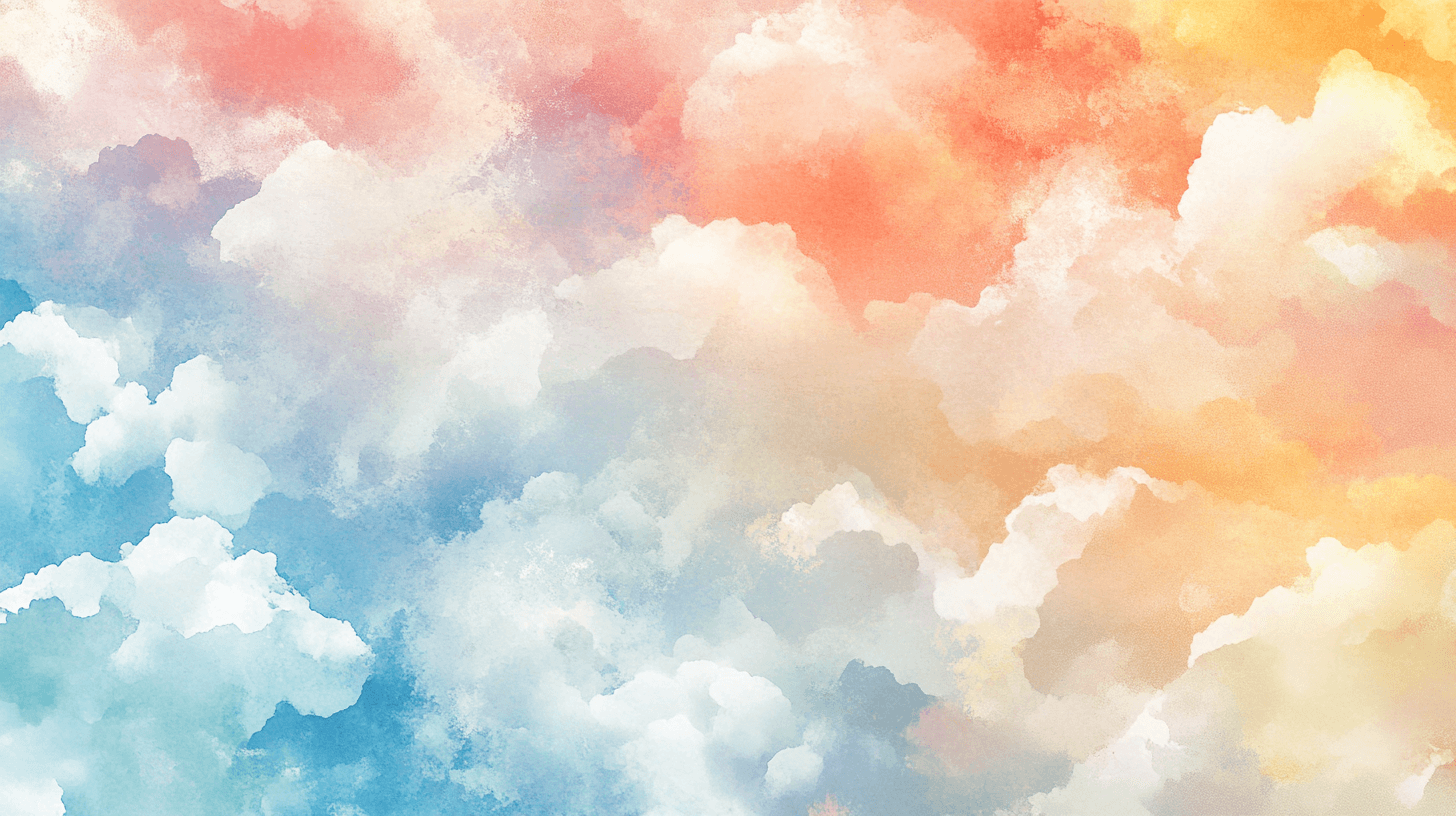 Papier Peint Aquarelle Horizons Flottants