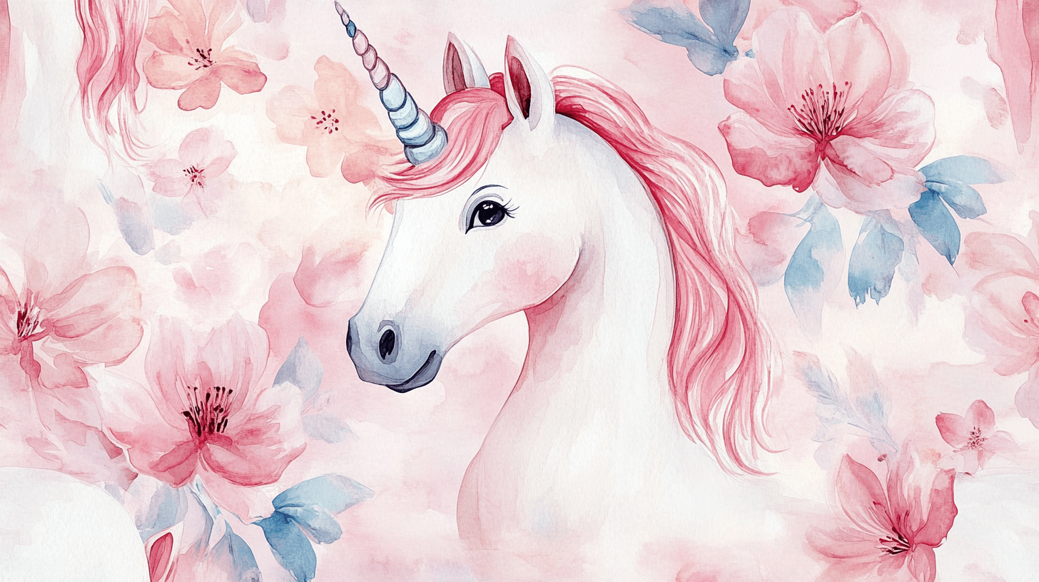 Papier Peint Intissé Licorne Gentleman