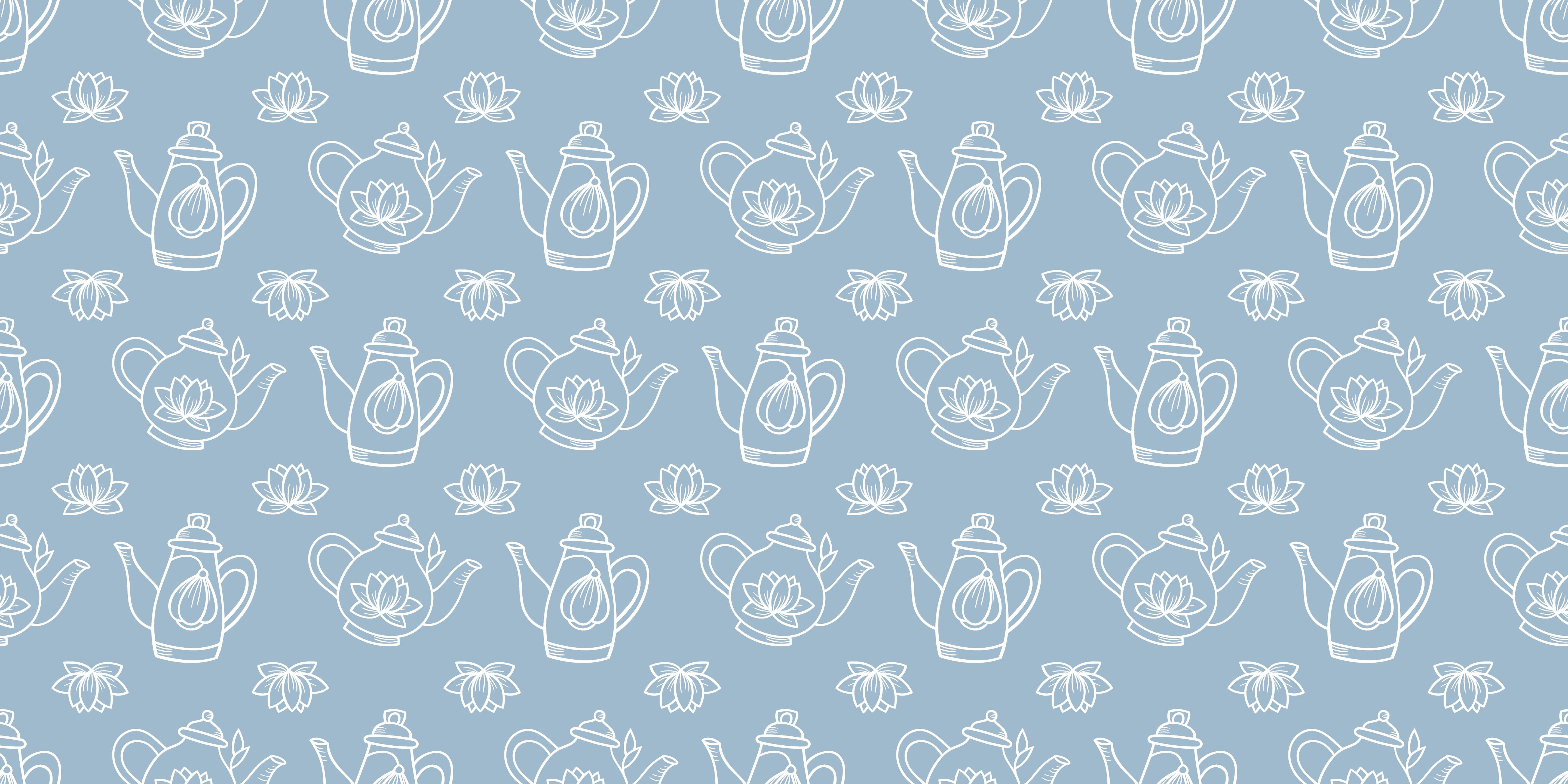 Papier peint Chambre bébé monochrome bleu