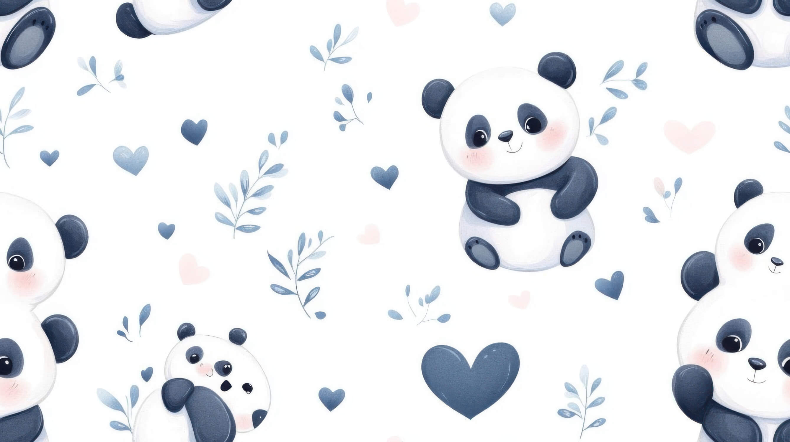 Papier Peint Panda Mignon