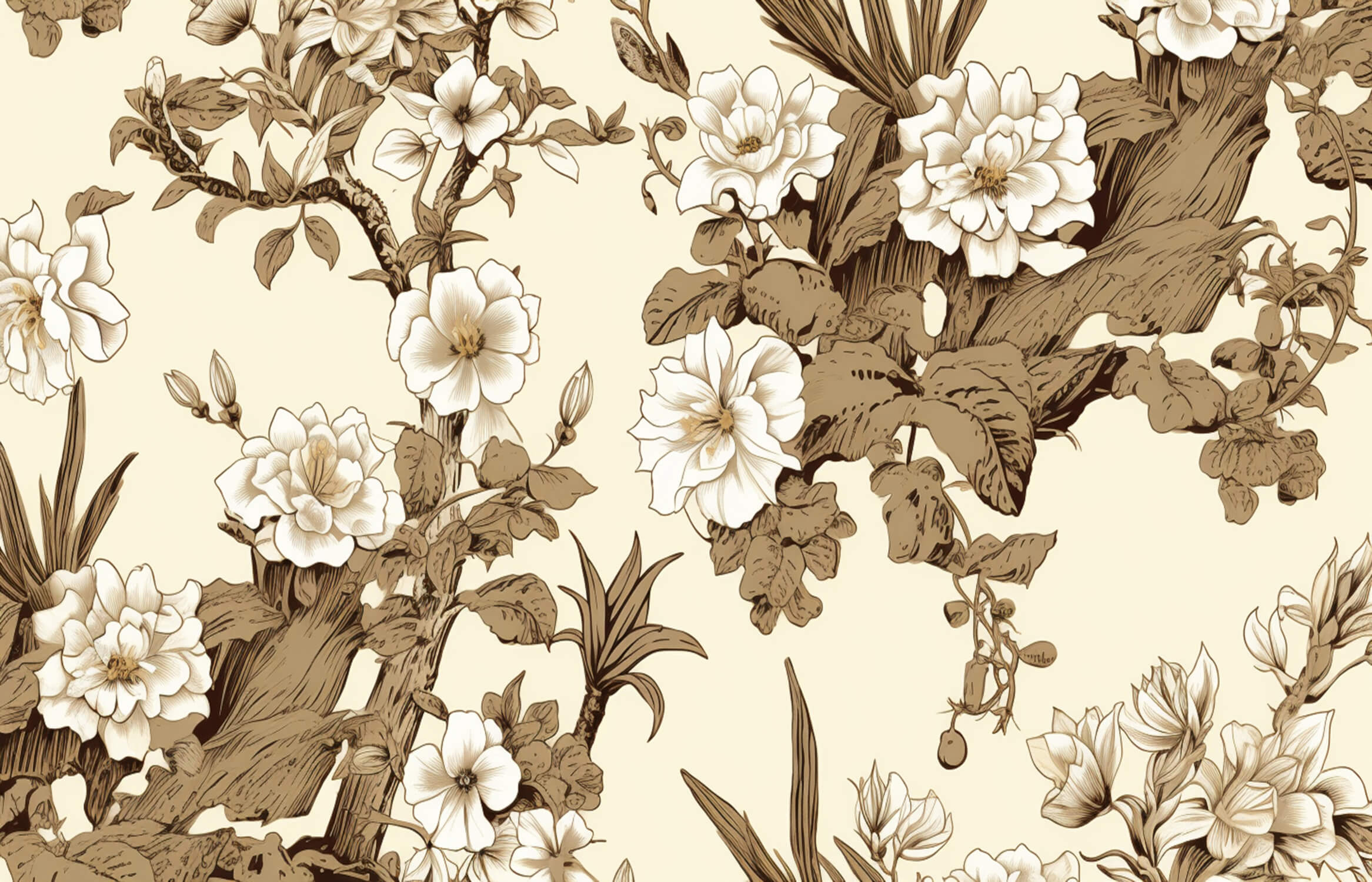 Papier Peint Toile De Jouy Japonais