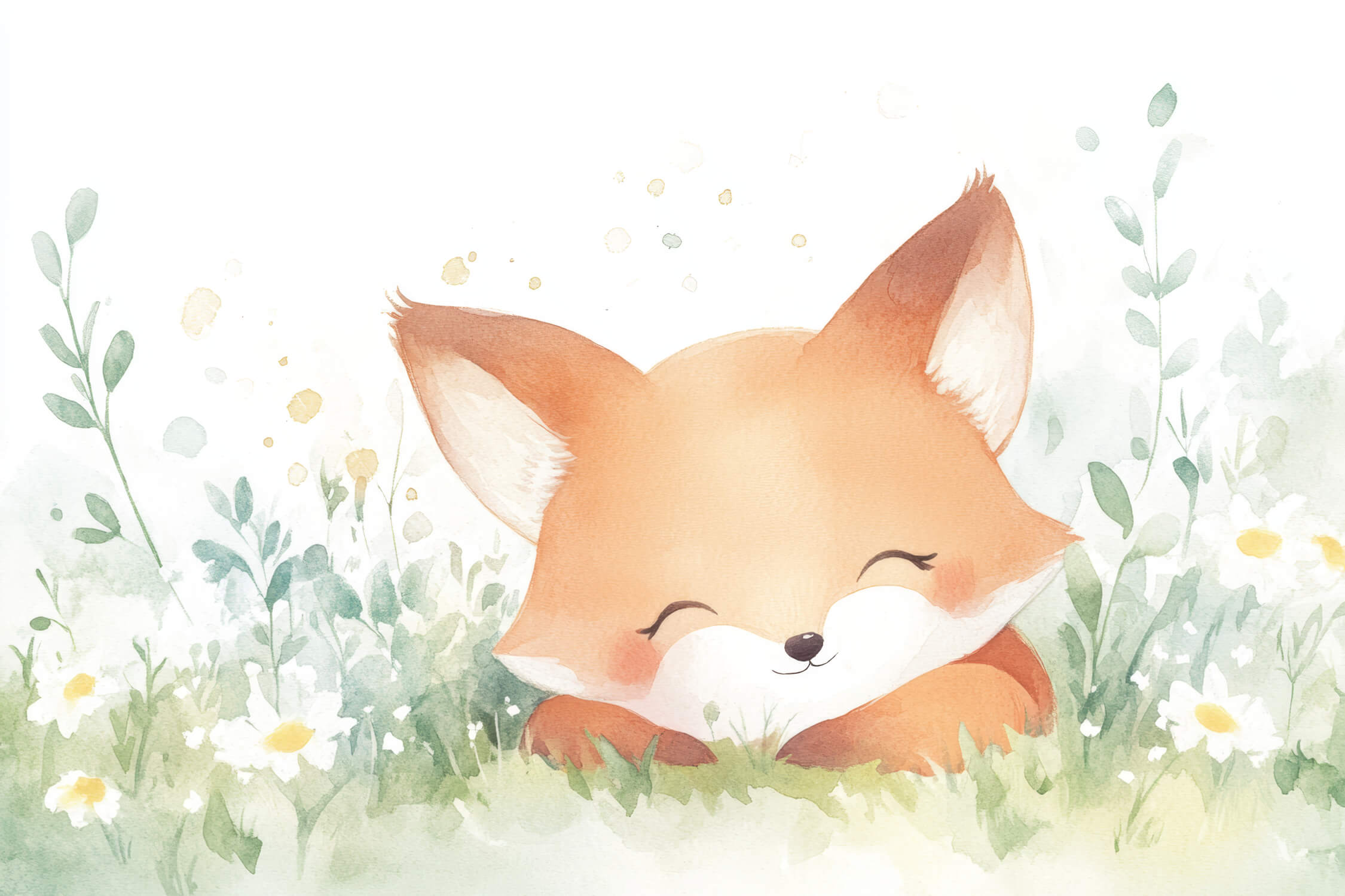 Papier Peint Nouveau Né Renard
