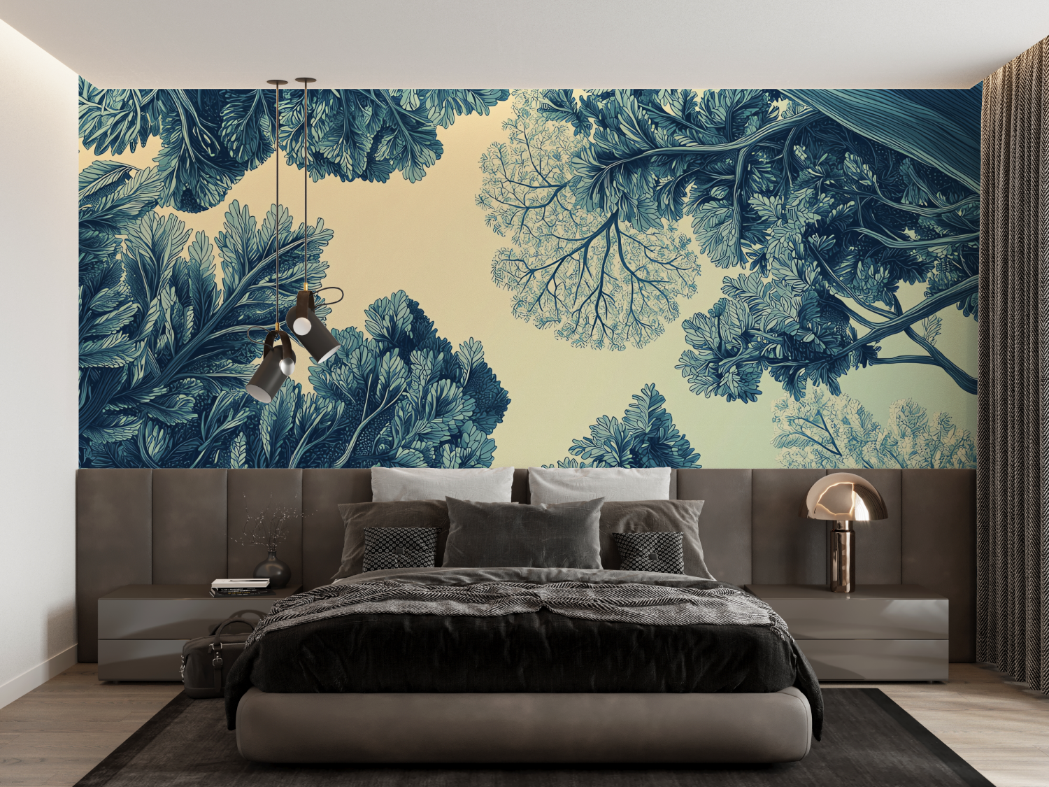 Papier Peint Toile De Jouy Tendance 2024 - francais
