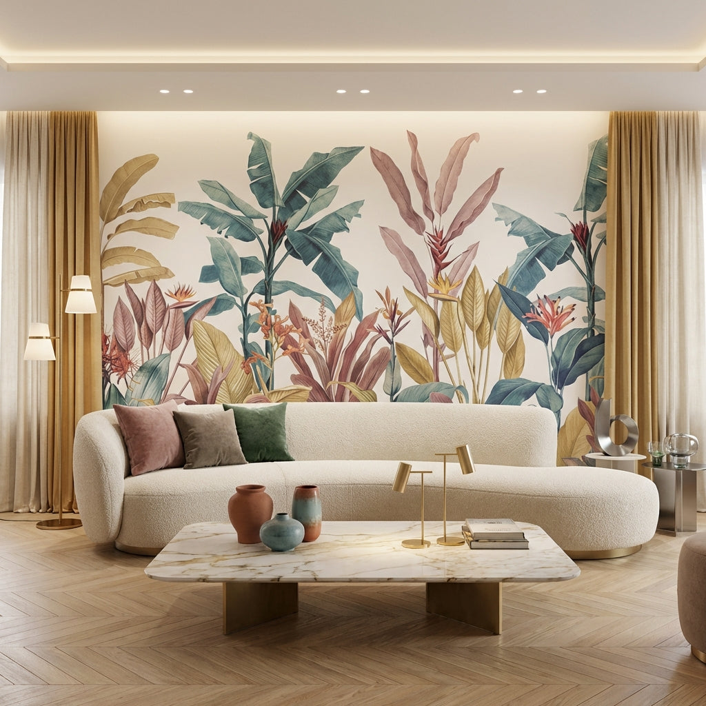 Papier Peint Tropical Scandinave