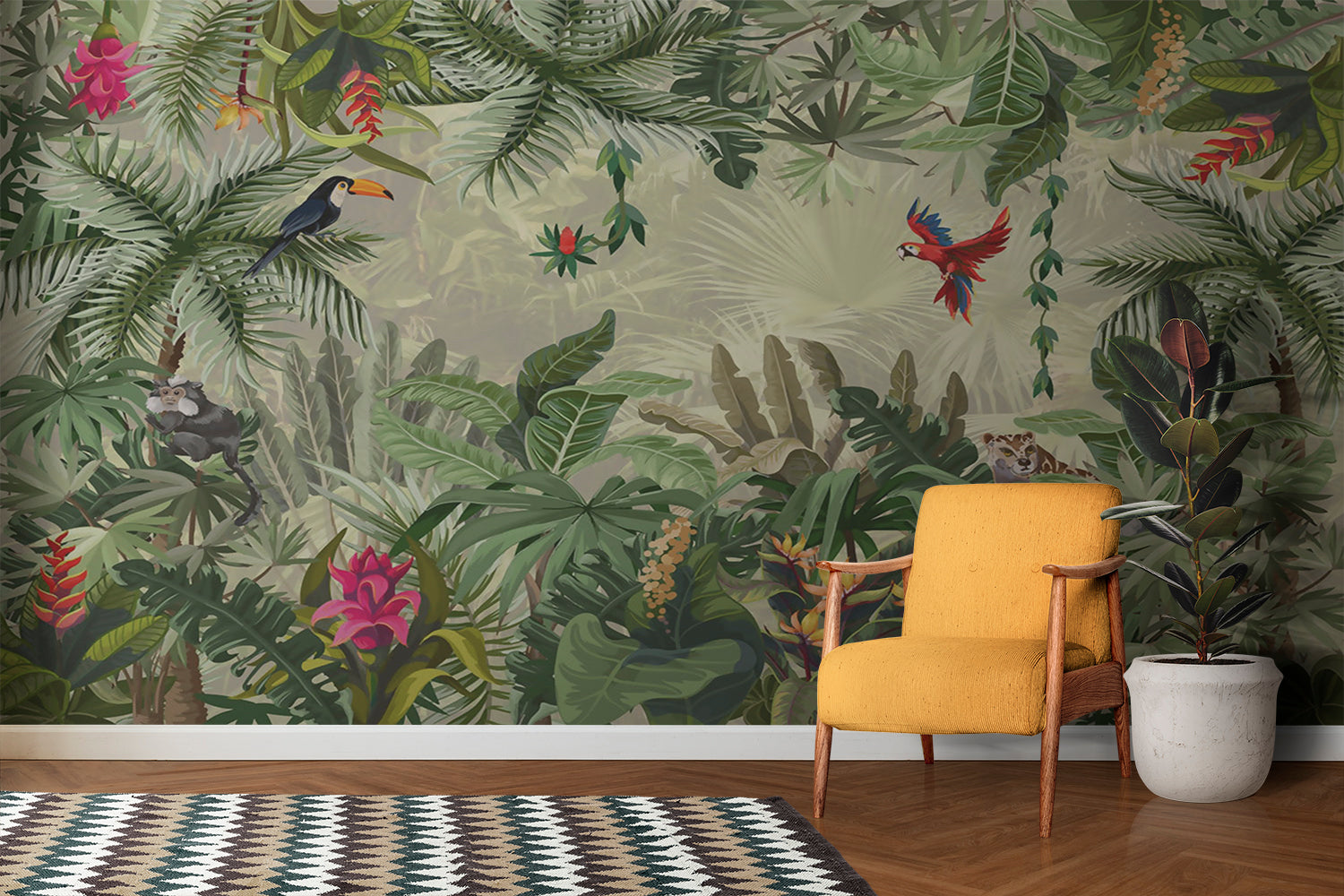 Jungle Papier Peint Feuillage