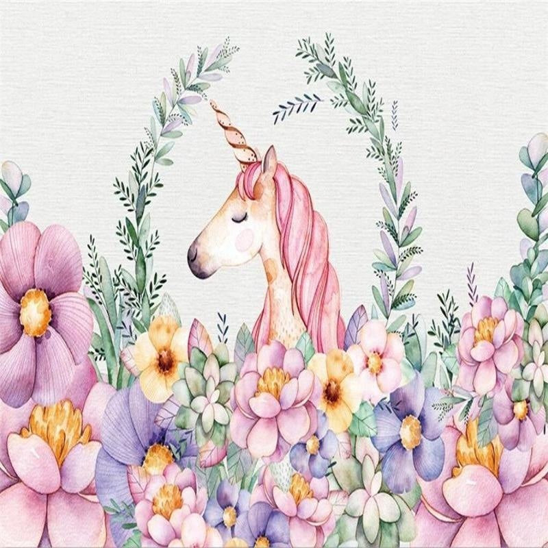 Papier Peint Chambre Licorne pour Fille