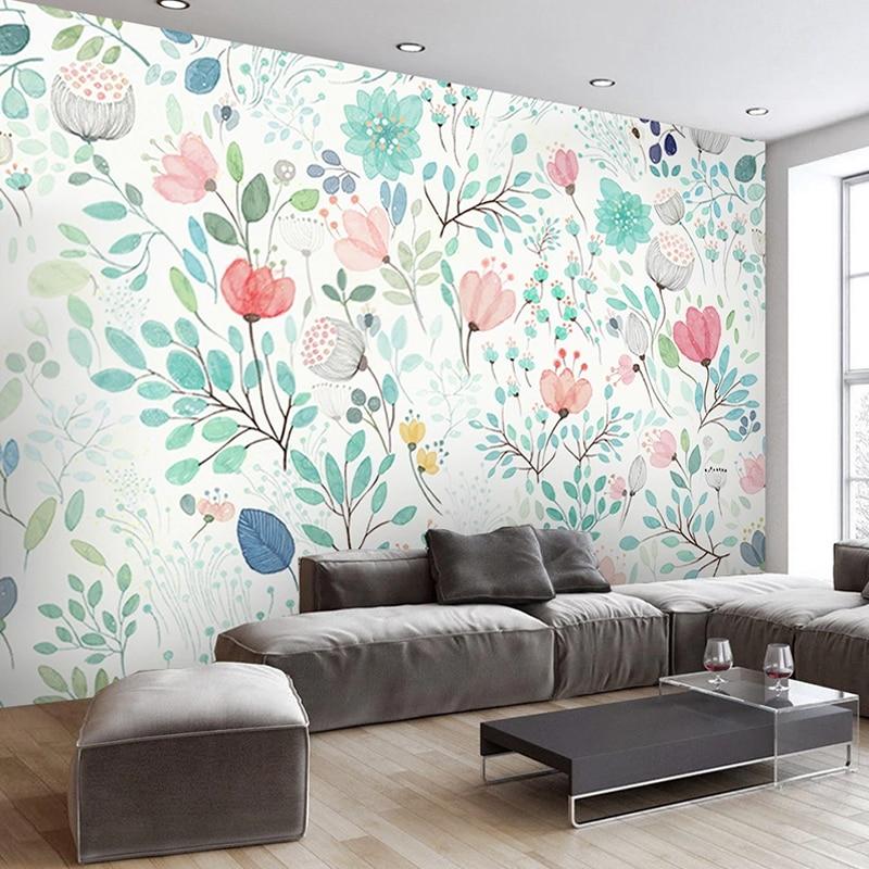Papier Peint Fleuri Multicolore