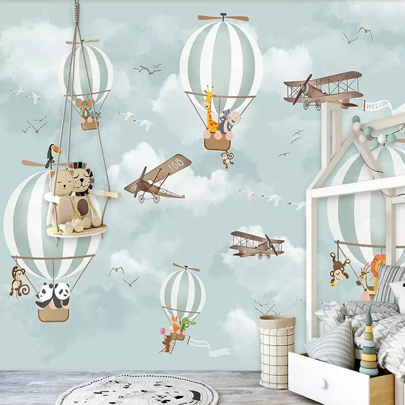 Papier Peint Motif Montgolfière