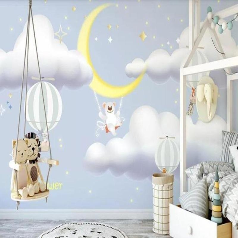 Papier Peint Nuage Chambre Bébé