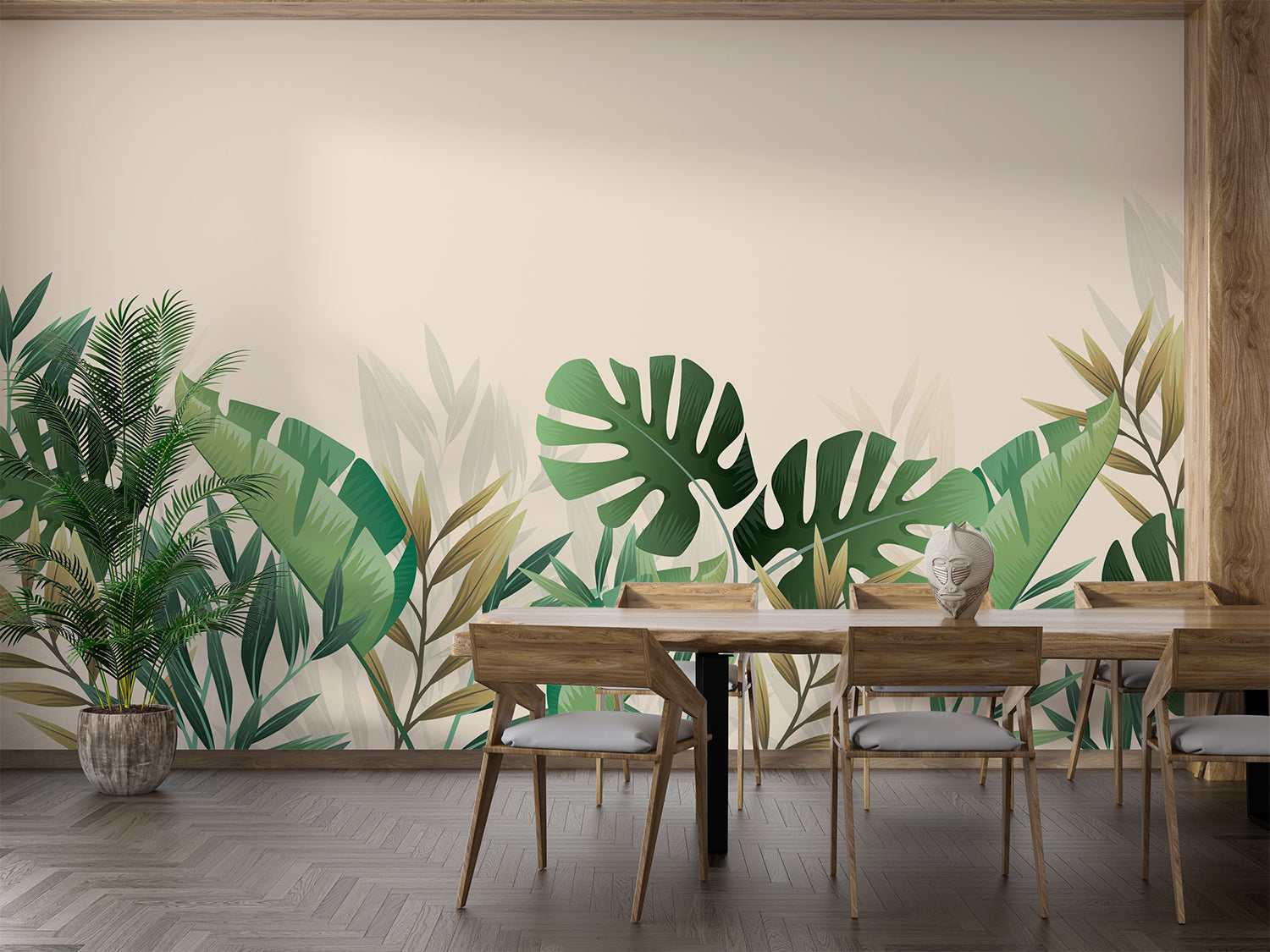 Papier Peint Avec Feuillage