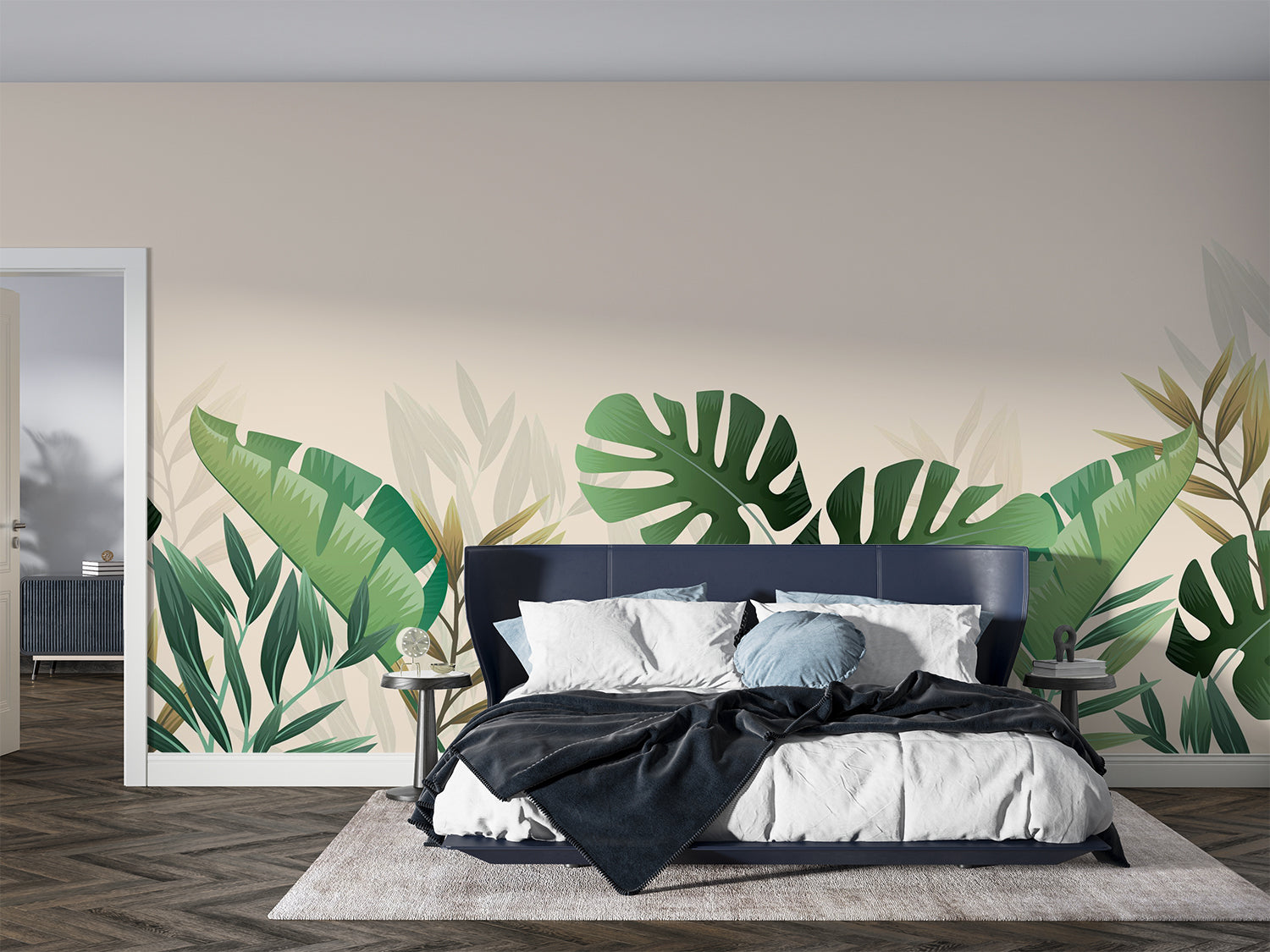 Papier Peint Avec Feuillage