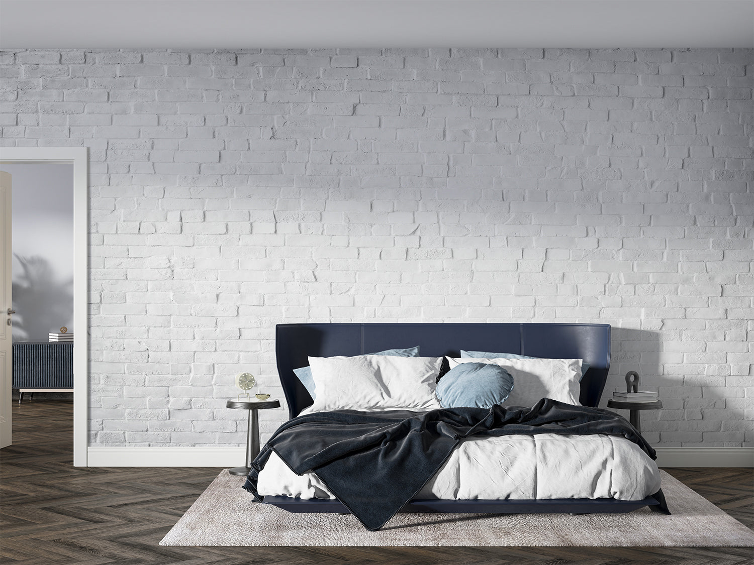 Papier Peint Brique Blanc