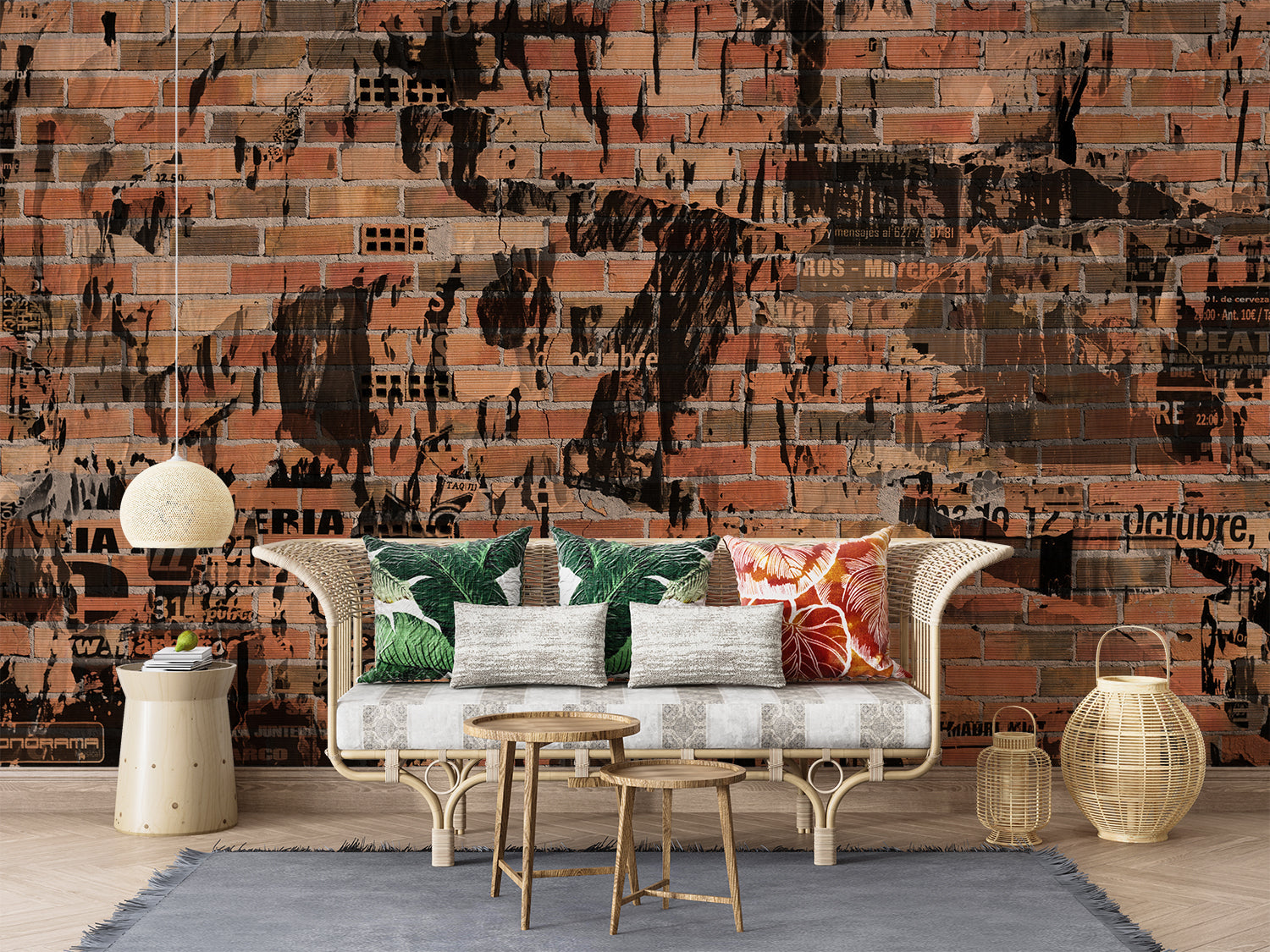 Papier Peint Brique Chambre Ado