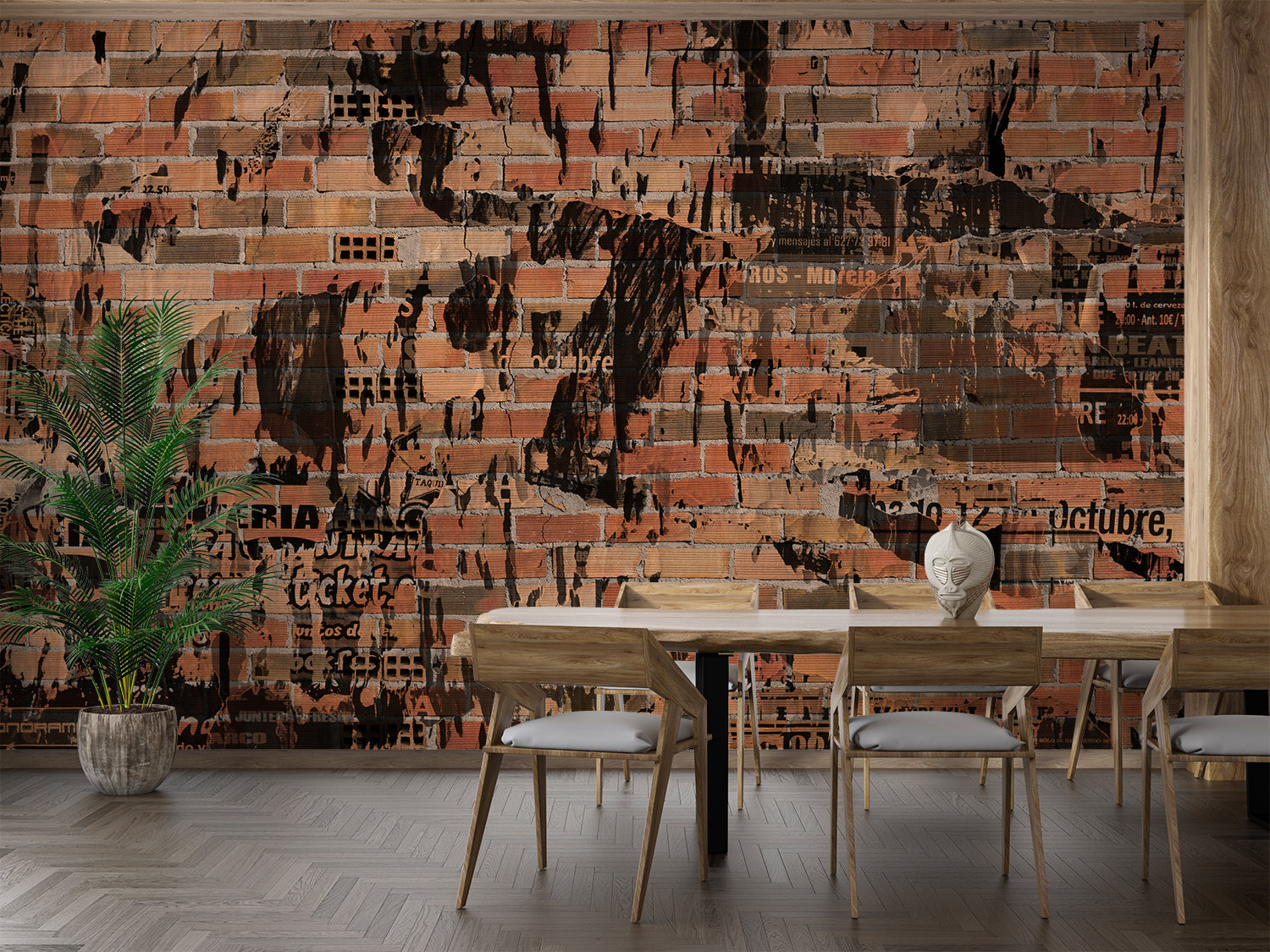 Papier Peint Brique Chambre Ado