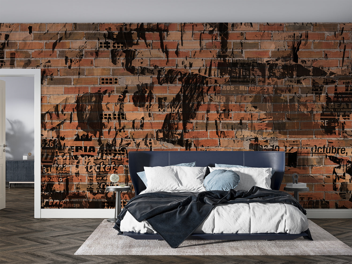 Papier Peint Brique Chambre Ado