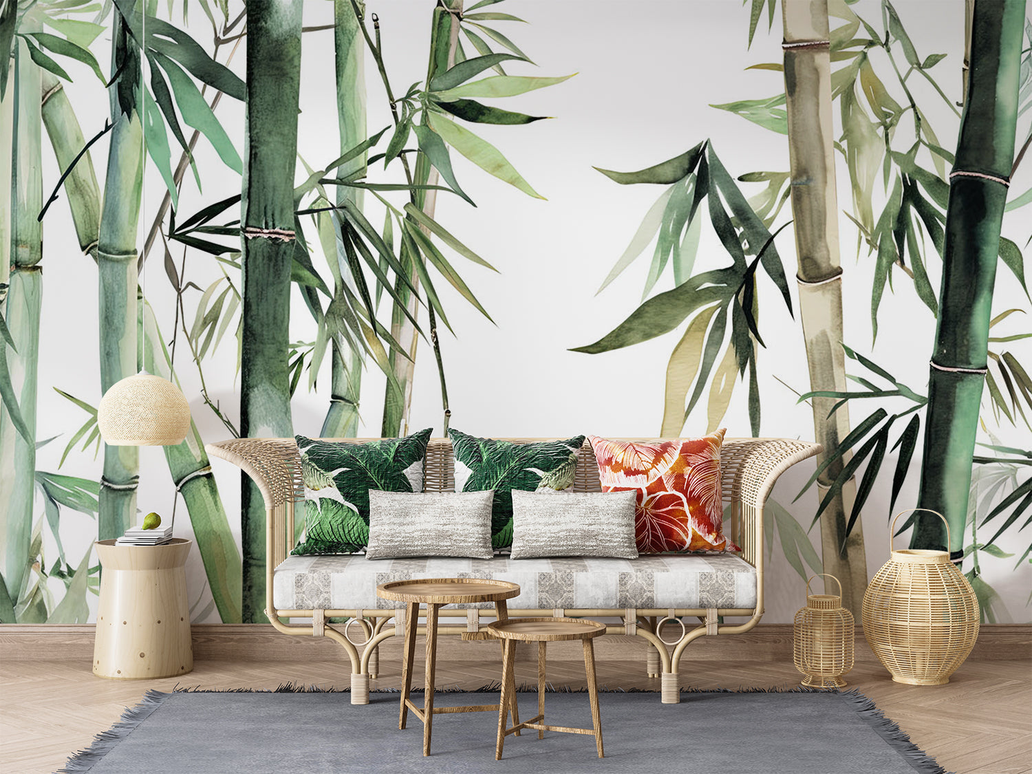Papier Peint Feuillage Bambou