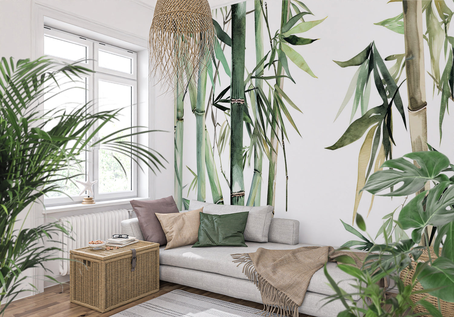 Papier Peint Feuillage Bambou