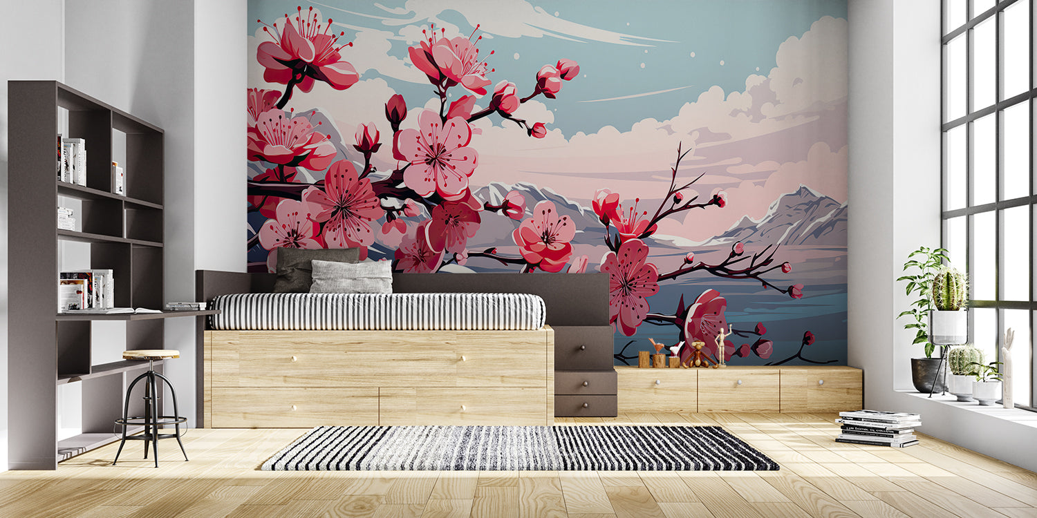 Papier Peint Fleur De Cerisier Japonais
