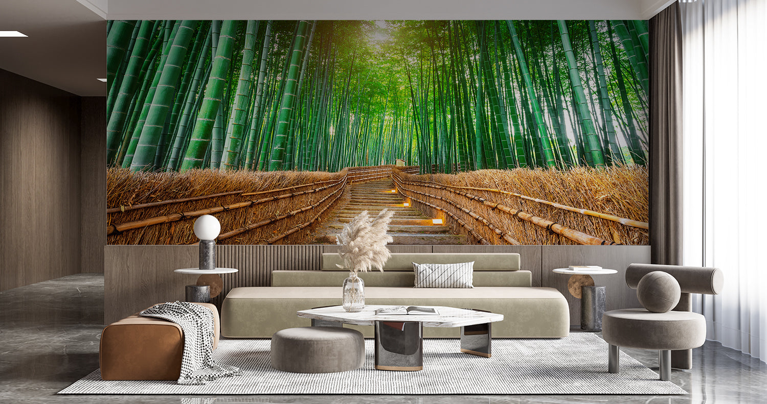 Papier Peint Foret Bambou