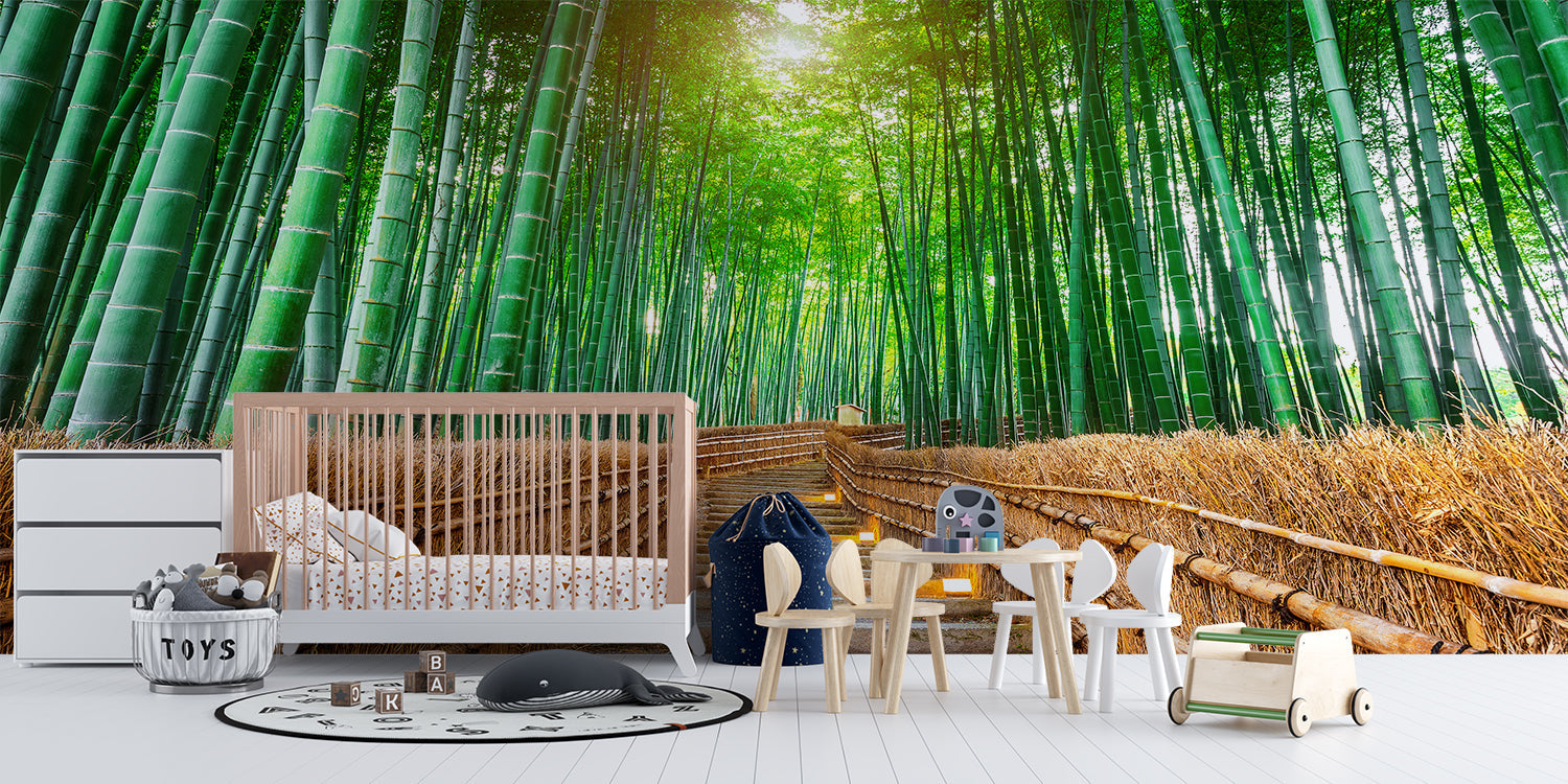 Papier Peint Foret Bambou